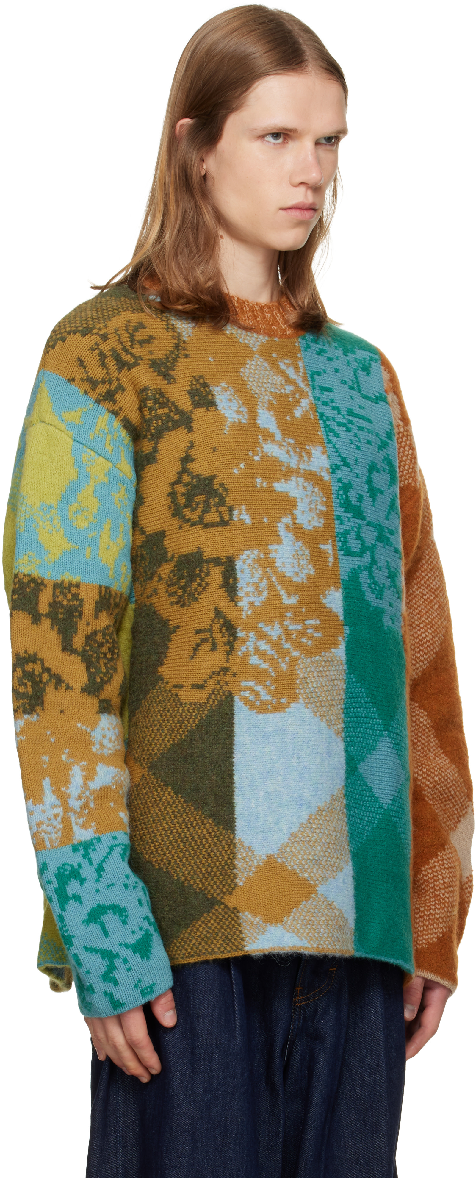 Dries Van Noten - Multicolor Patchwork Wool Sweater