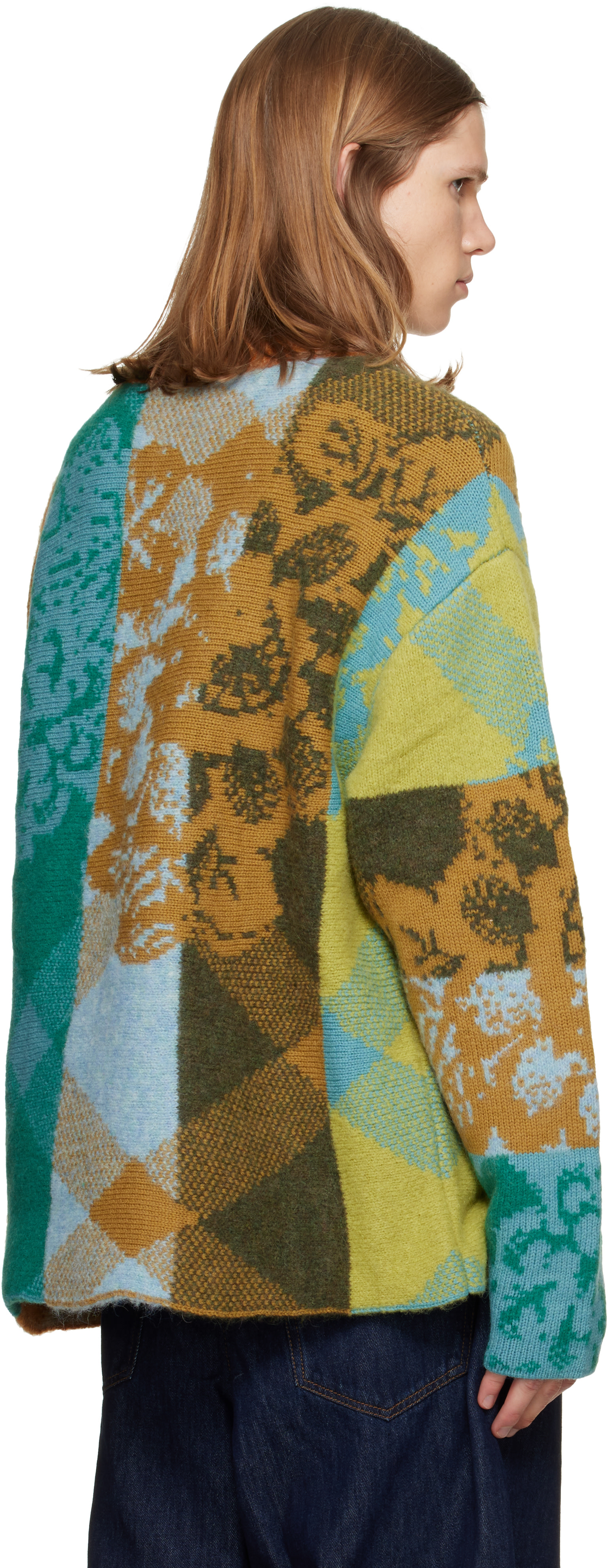 Dries Van Noten - Multicolor Patchwork Wool Sweater