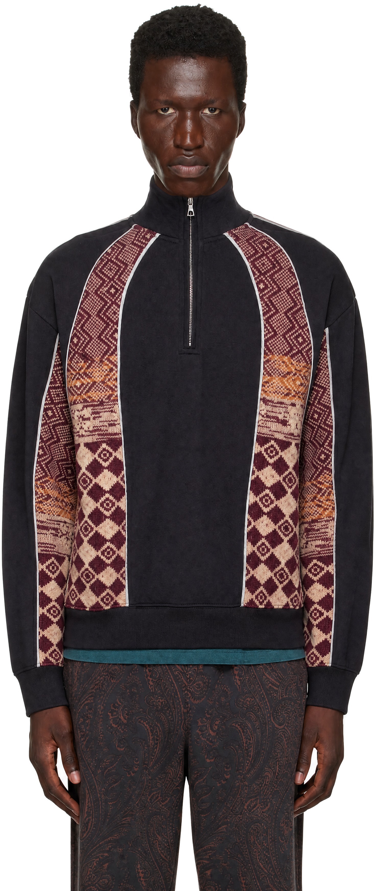 Dries Van Noten - Navy Cotton Terry Jacket