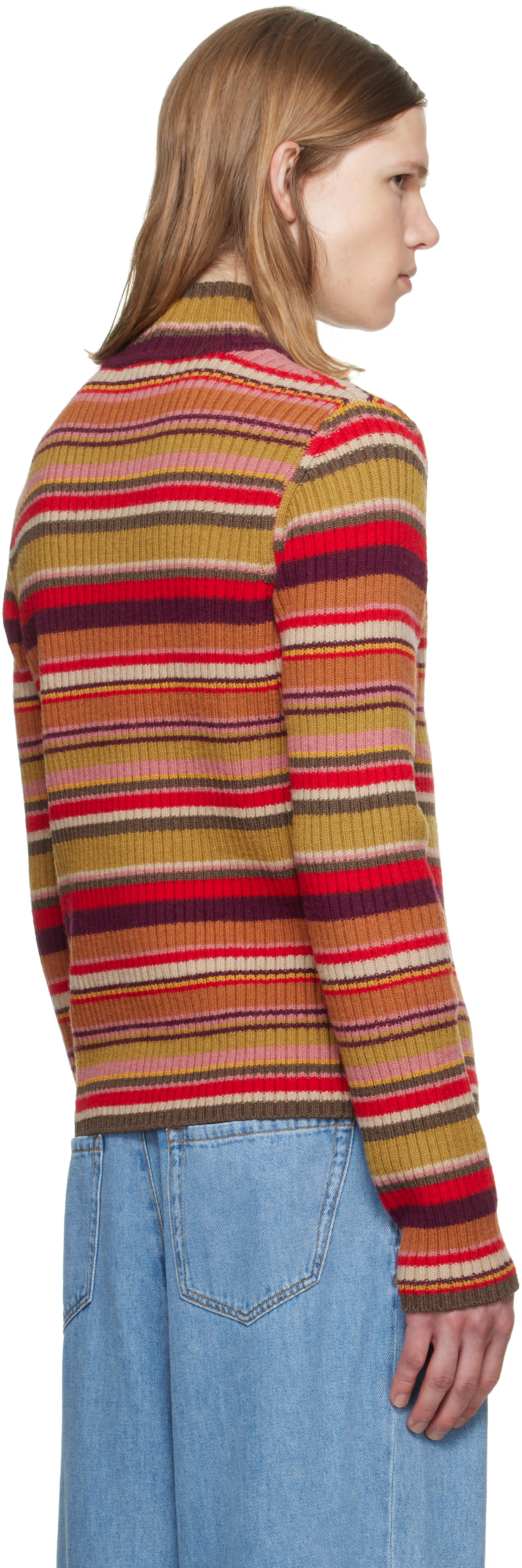 Dries Van Noten - Multicolor Ribbed Wool Turtleneck