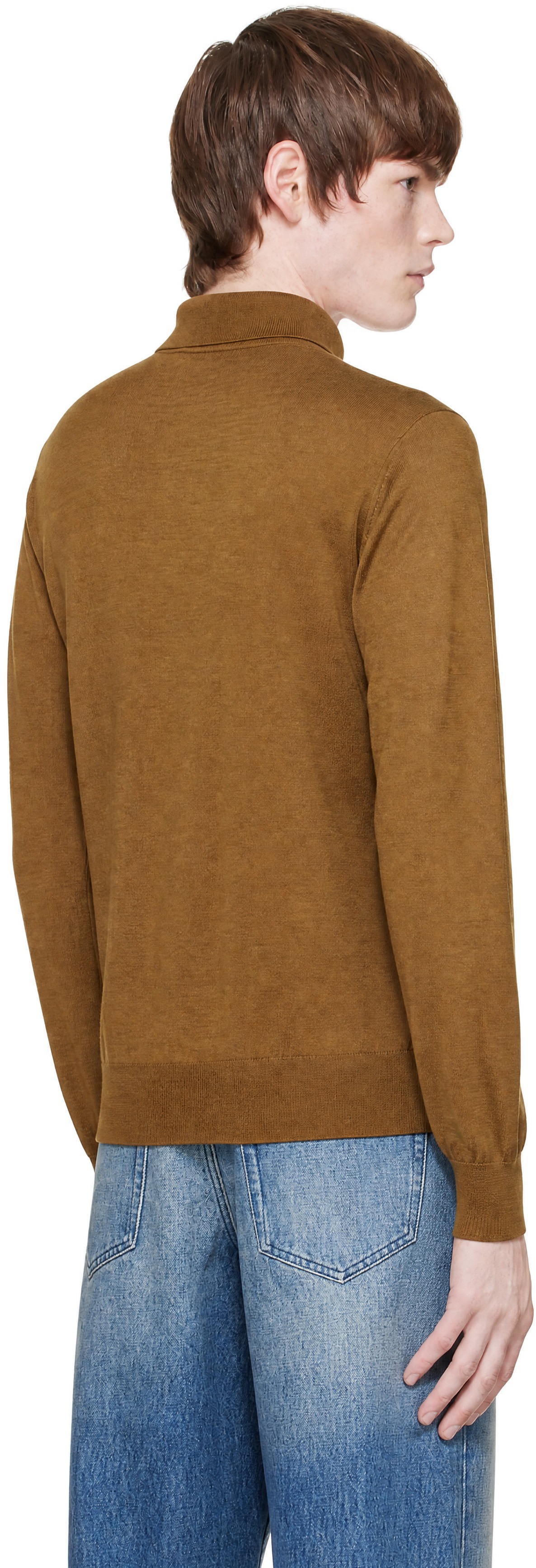 Dries Van Noten - Khaki Wool Polo