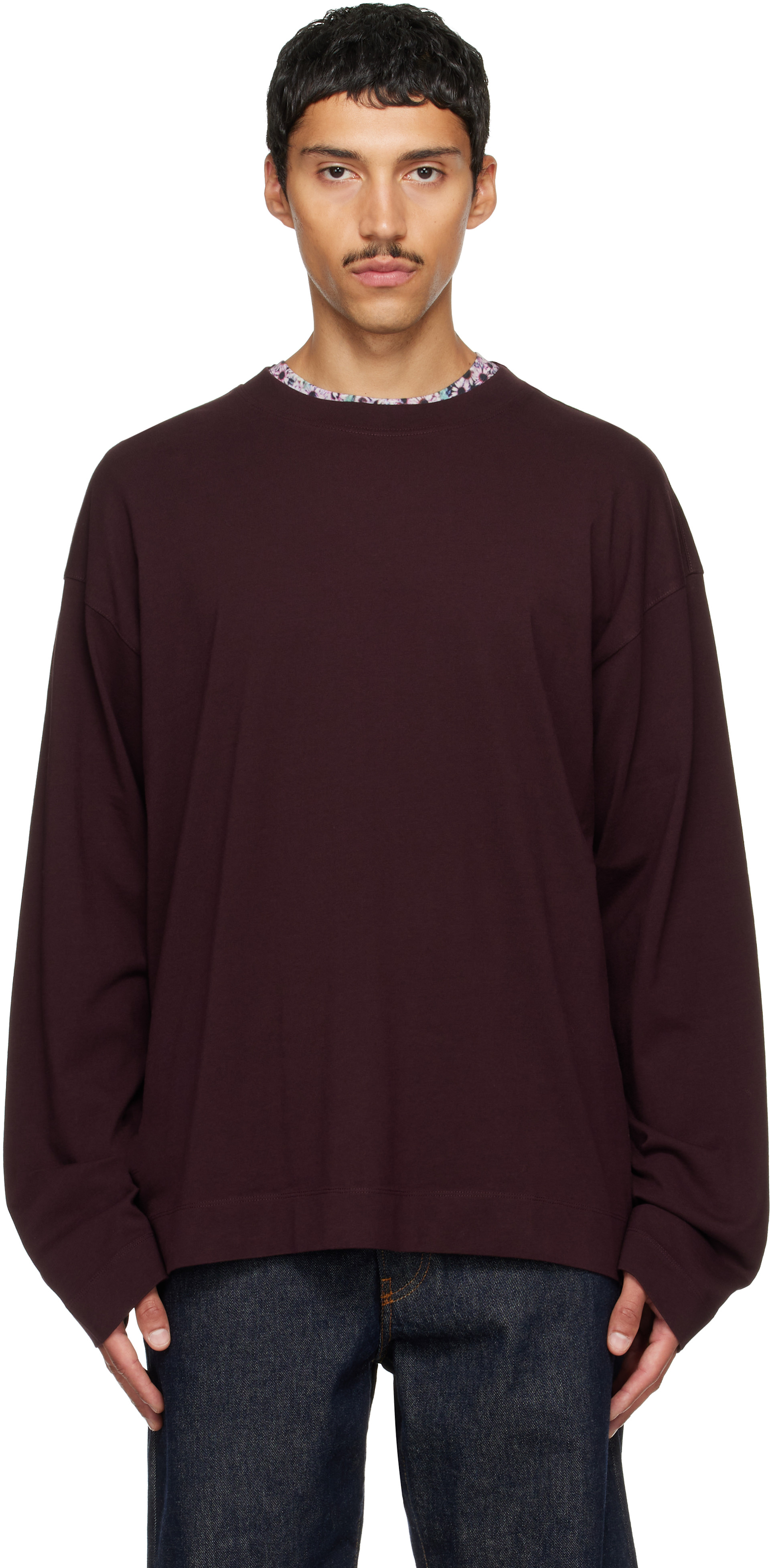 Dries Van Noten: Red Block Stripe Cardigan | SSENSE