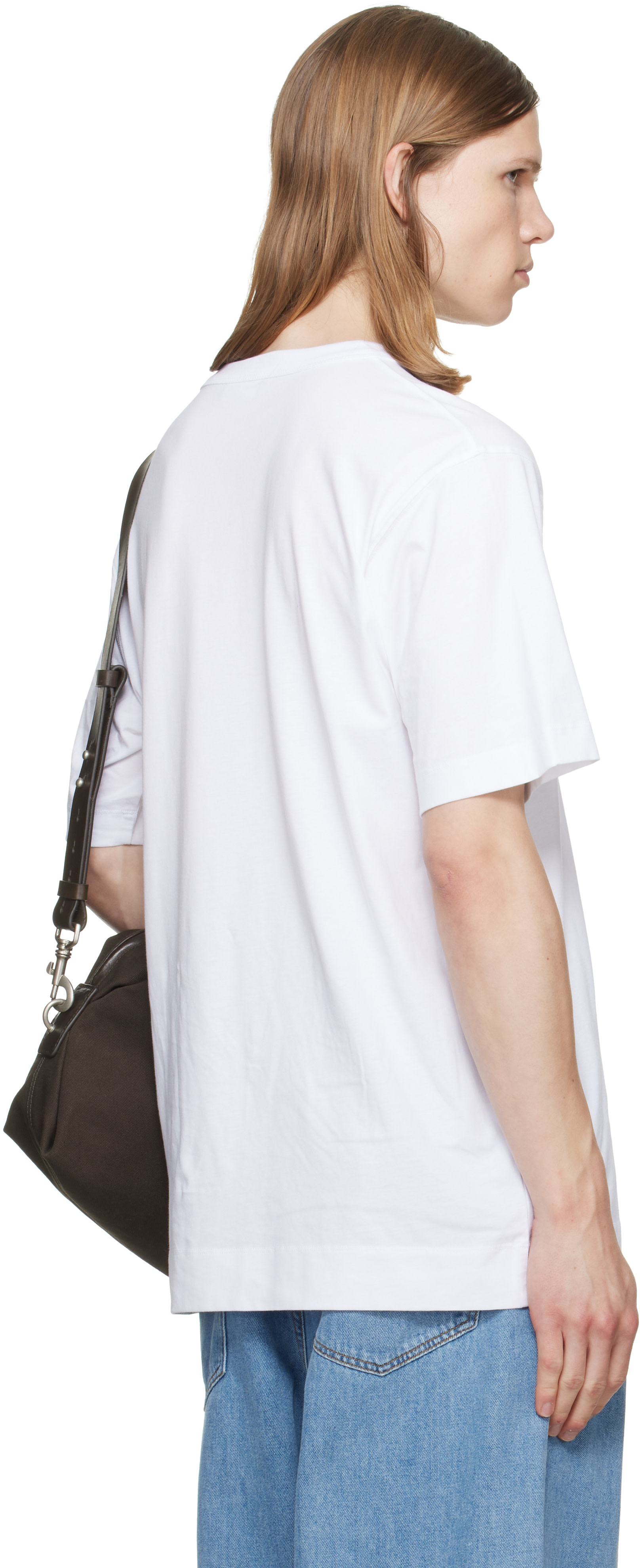 Dries Van Noten: ホワイト レギュラーフィット コットン Tシャツ