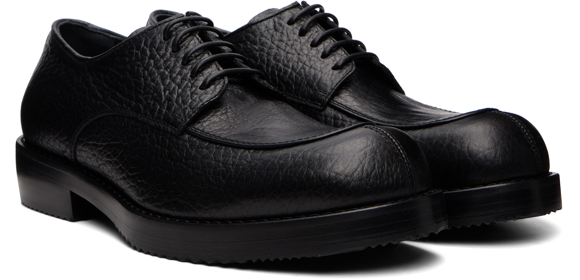 Dries Van Noten - Black Leather Derbys