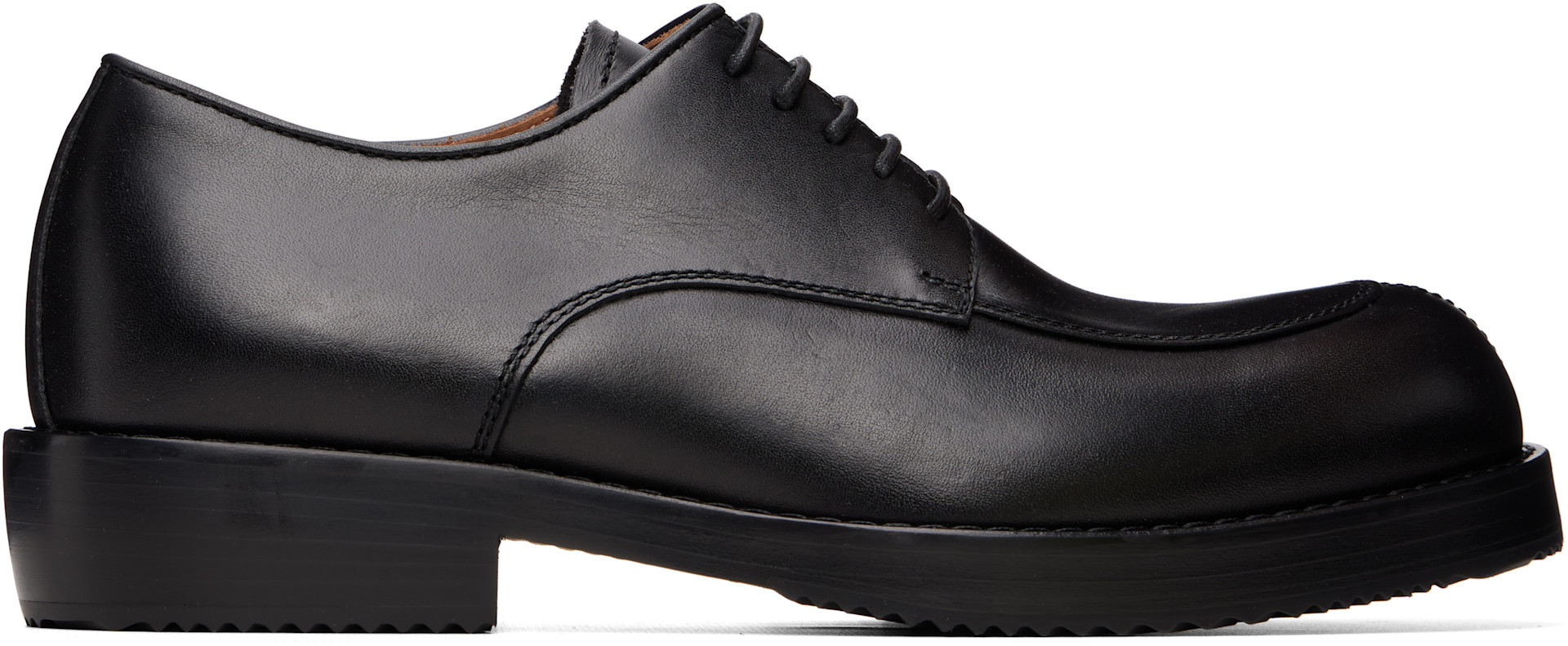 Dries Van Noten - Black Leather Derbys