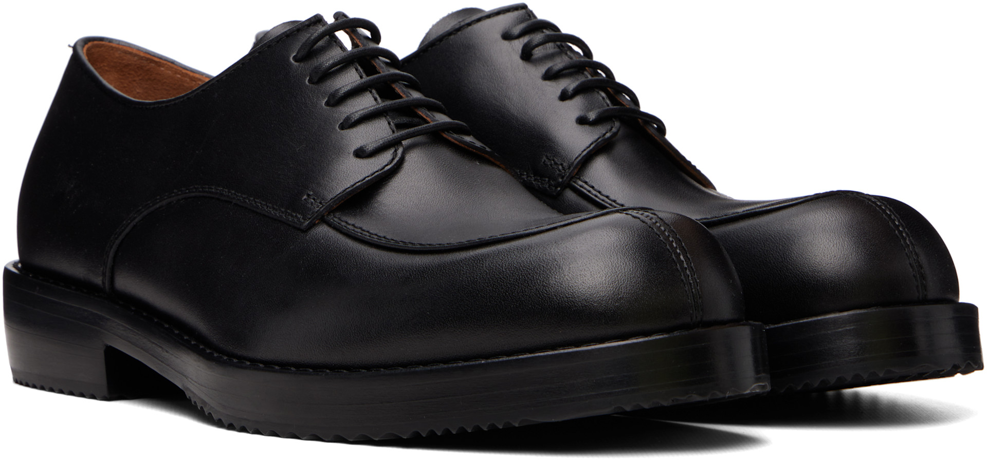 Dries Van Noten - Black Leather Derbys