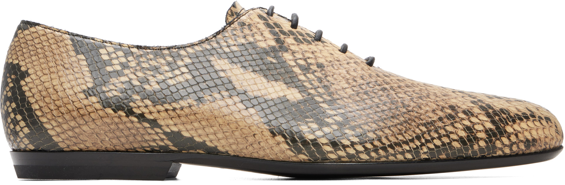 Dries Van Noten - Beige Leather Oxfords