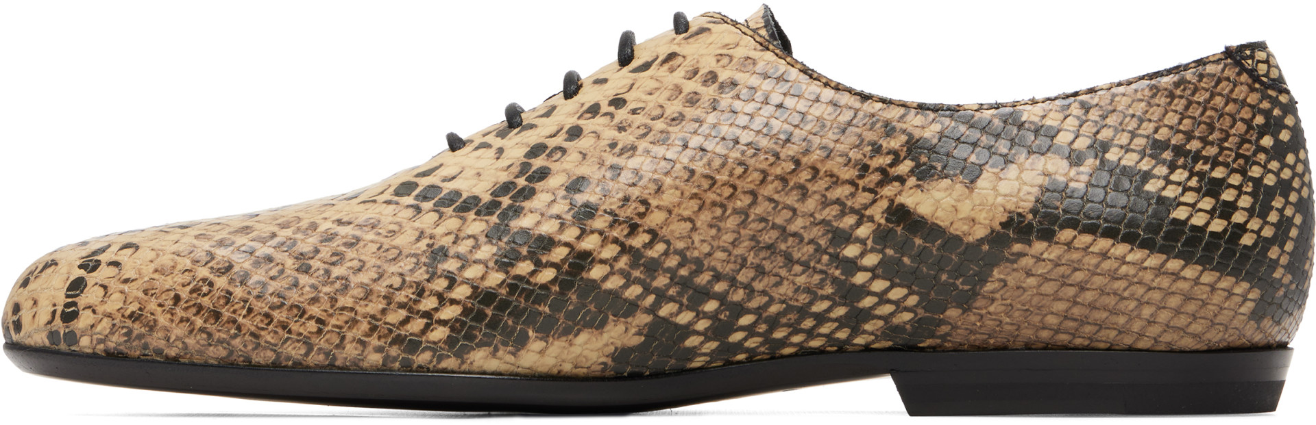 Dries Van Noten - Beige Leather Oxfords
