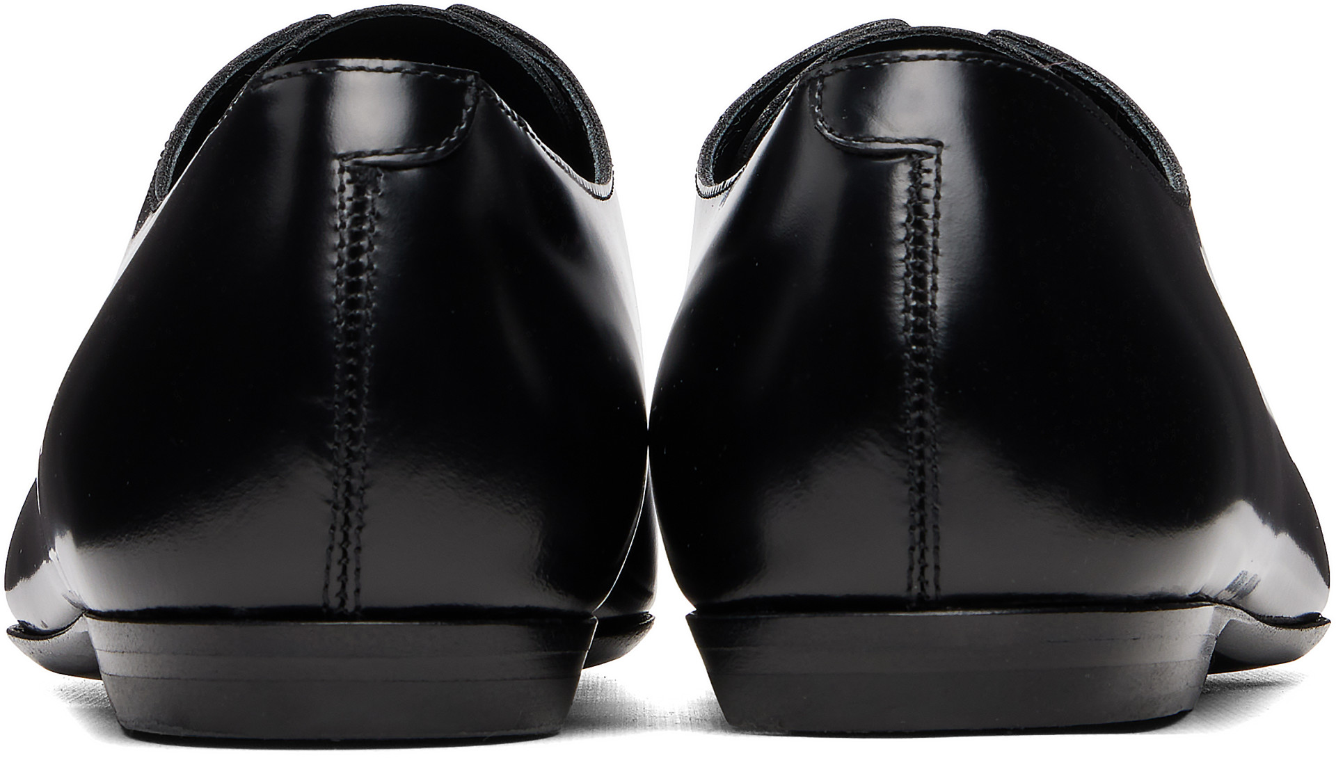 Dries Van Noten - Black Leather Oxfords