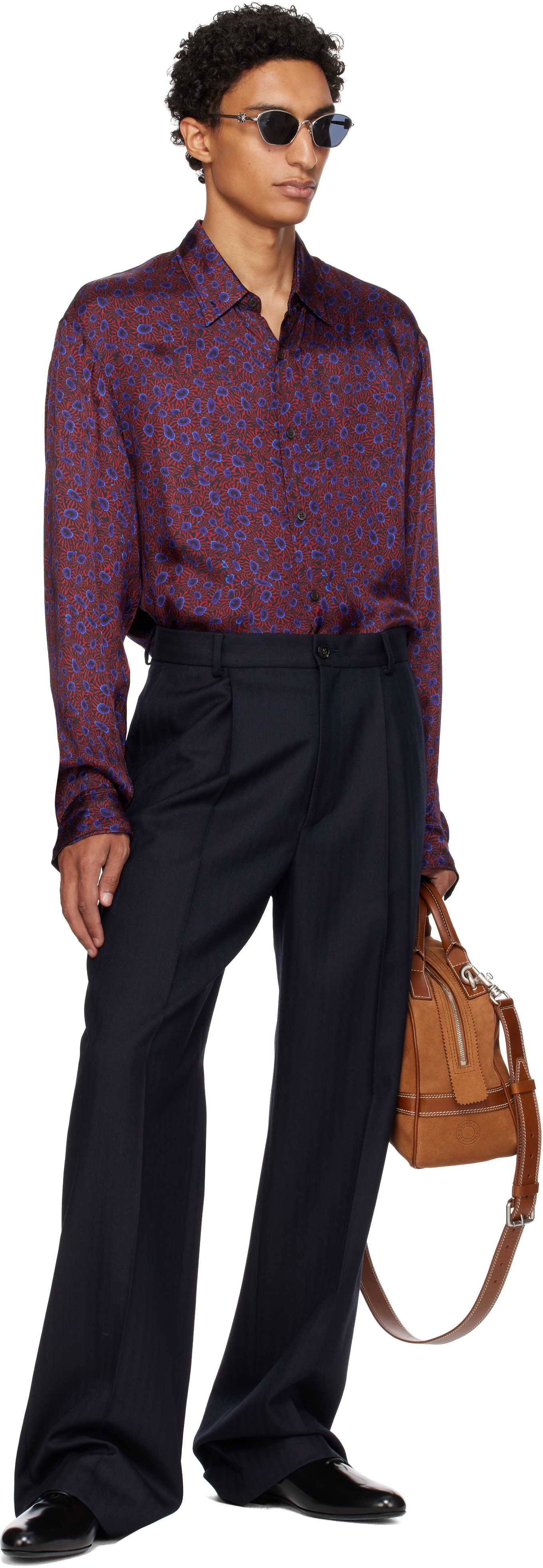 Dries Van Noten - Black Leather Oxfords