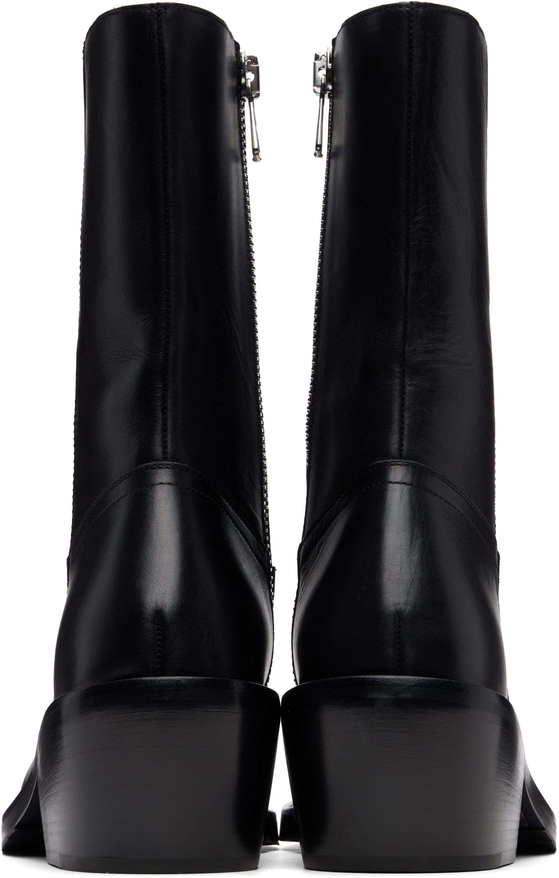 Dries Van Noten - Black High Leather Boots