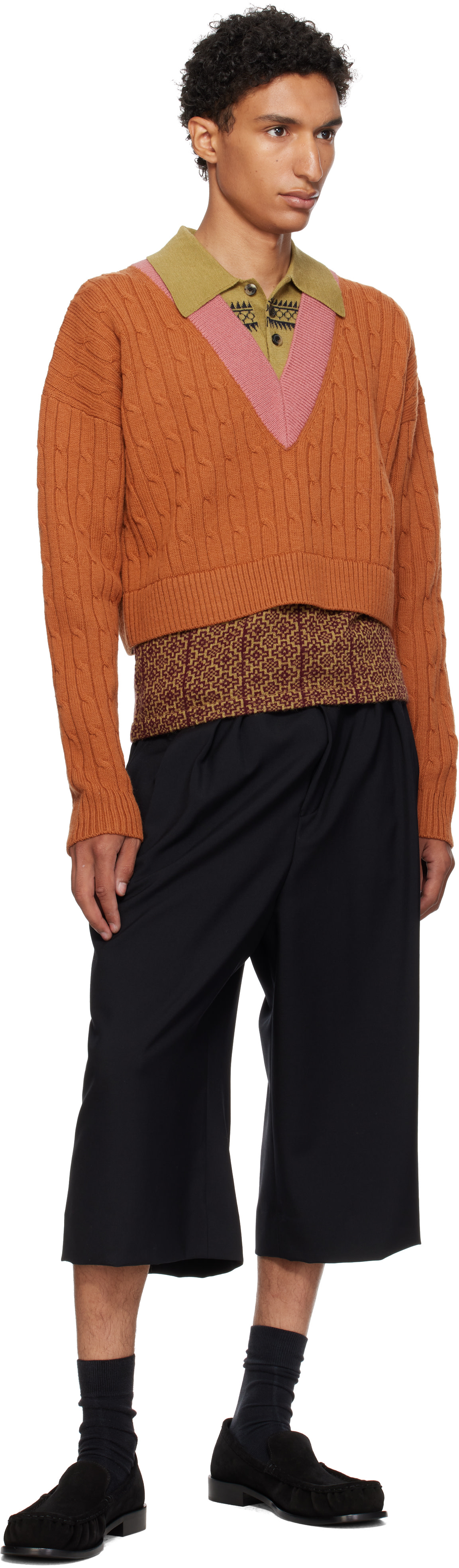 Dries Van Noten - ブラック スエード ローファー