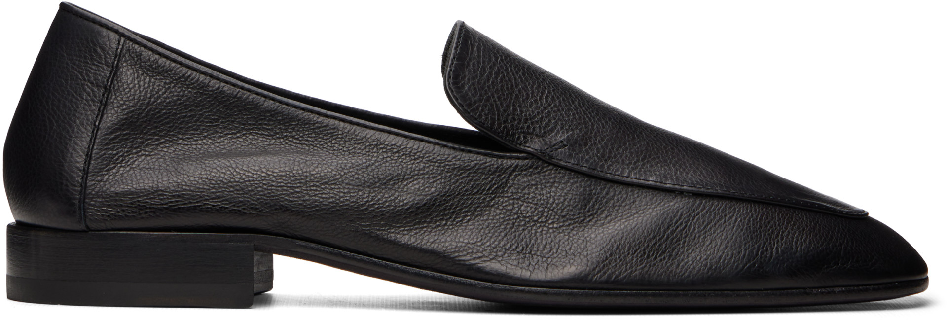 Dries Van Noten - Black Leather Loafers