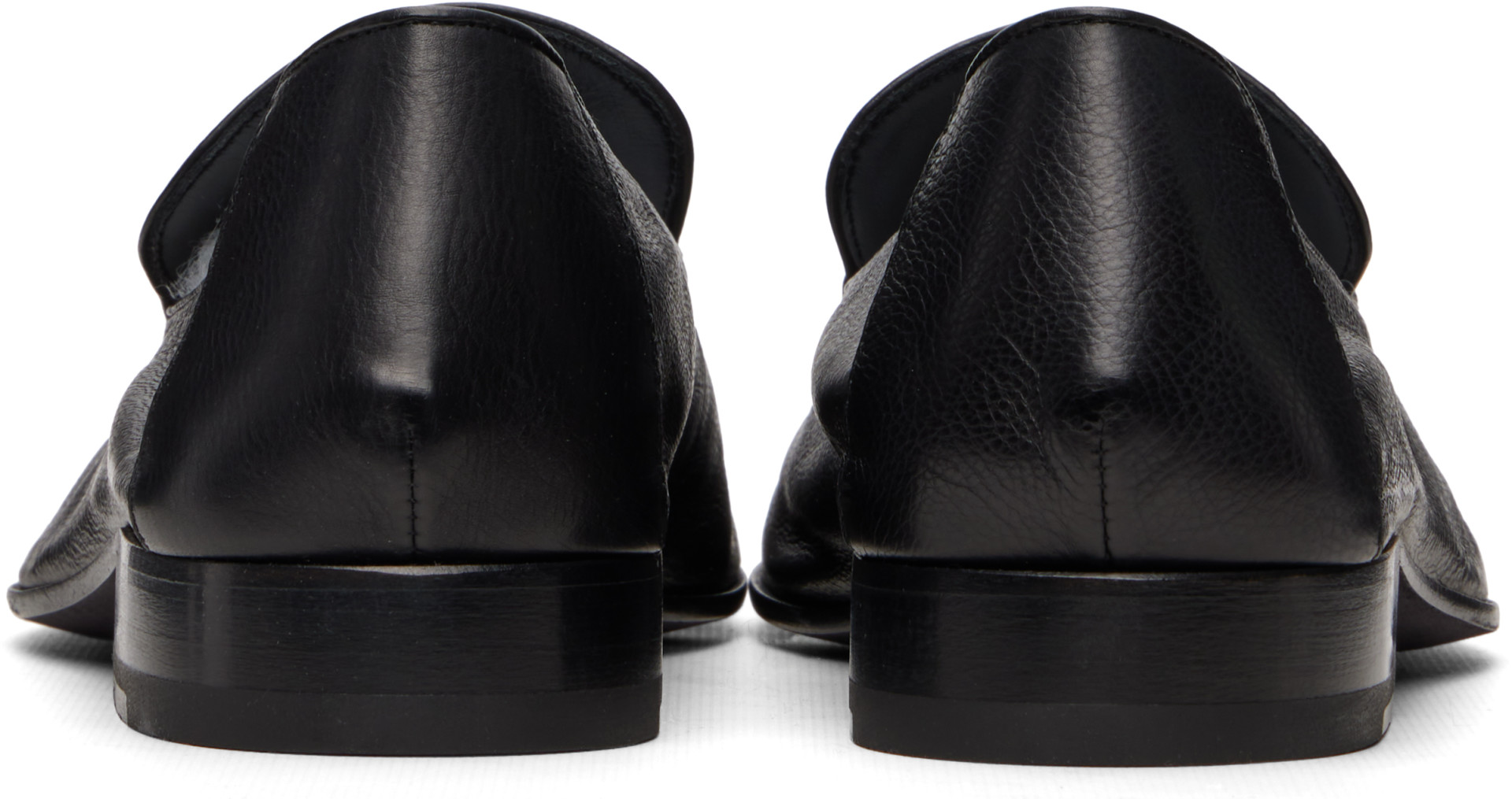 Dries Van Noten - Black Leather Loafers