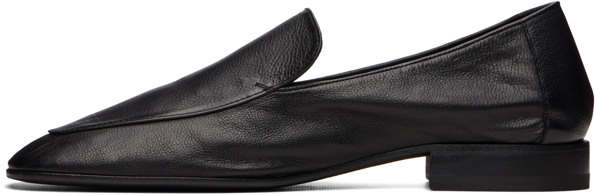 Dries Van Noten - Black Leather Loafers
