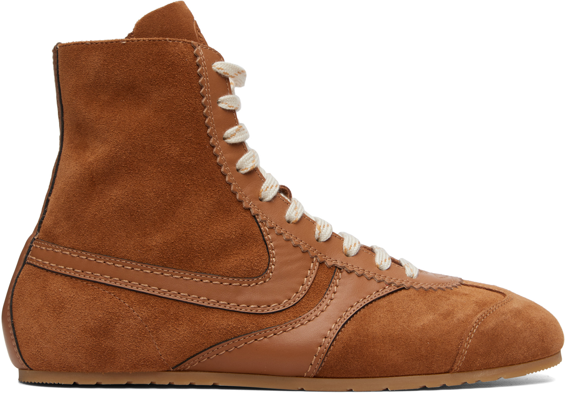 Dries Van Noten - Tan Suede Sneakers