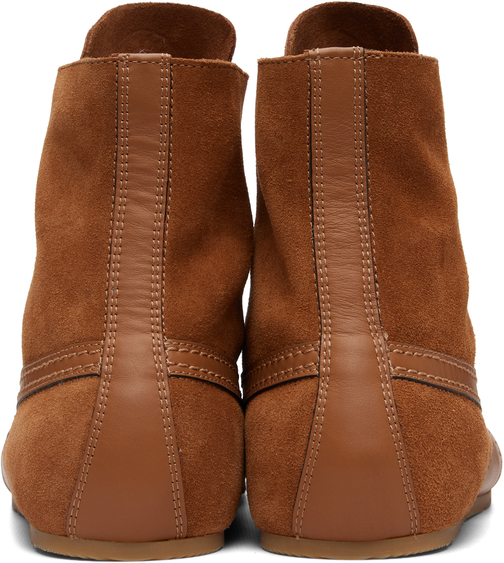 Dries Van Noten - Tan Suede Sneakers