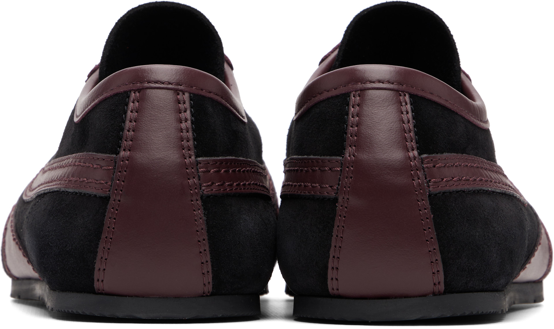 Dries Van Noten: Black & Purple Suede Sneakers | SSENSE
