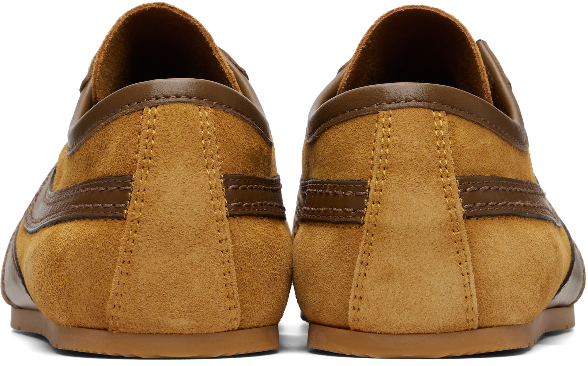 Dries Van Noten - 탠 스웨이드 스니커즈