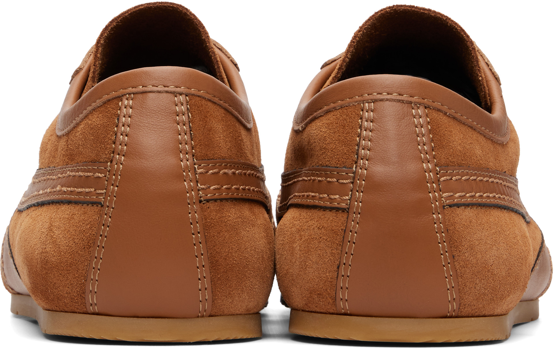 Dries Van Noten - 탠 스웨이드 스니커즈
