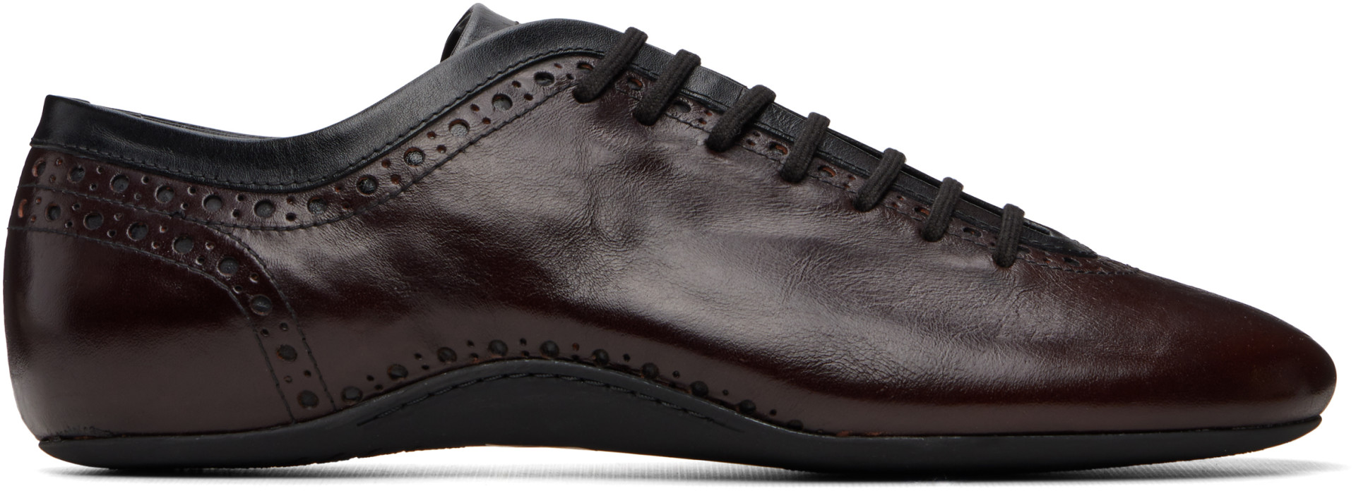 Dries Van Noten - Brown Leather Sneakers