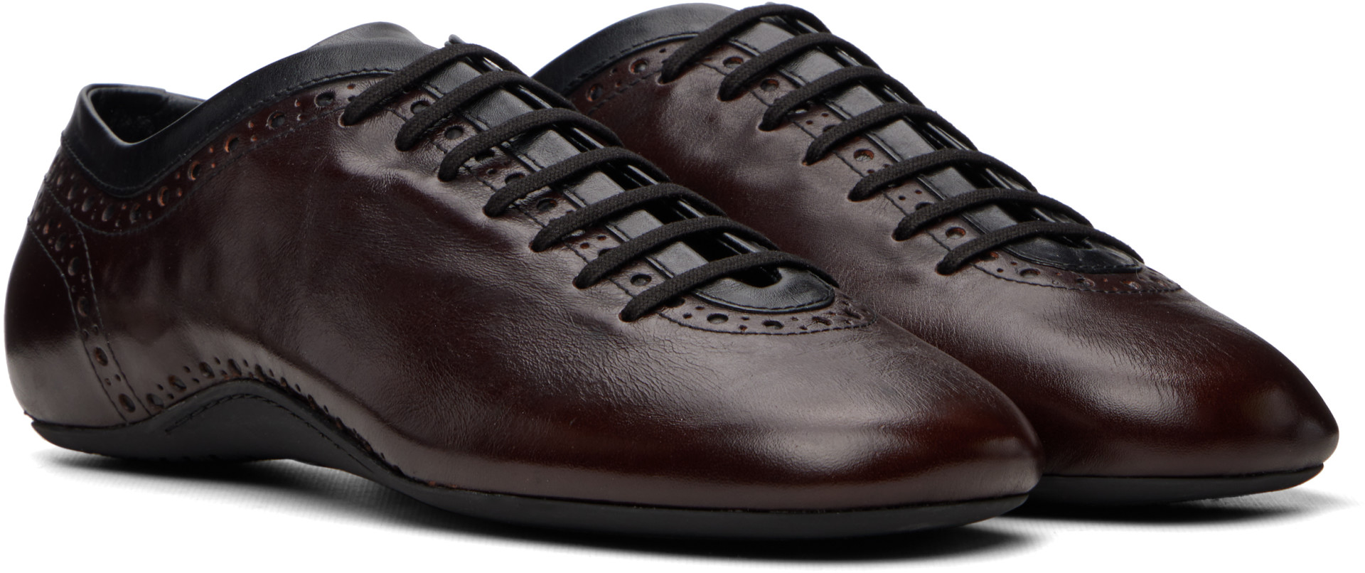 Dries Van Noten - Brown Leather Sneakers