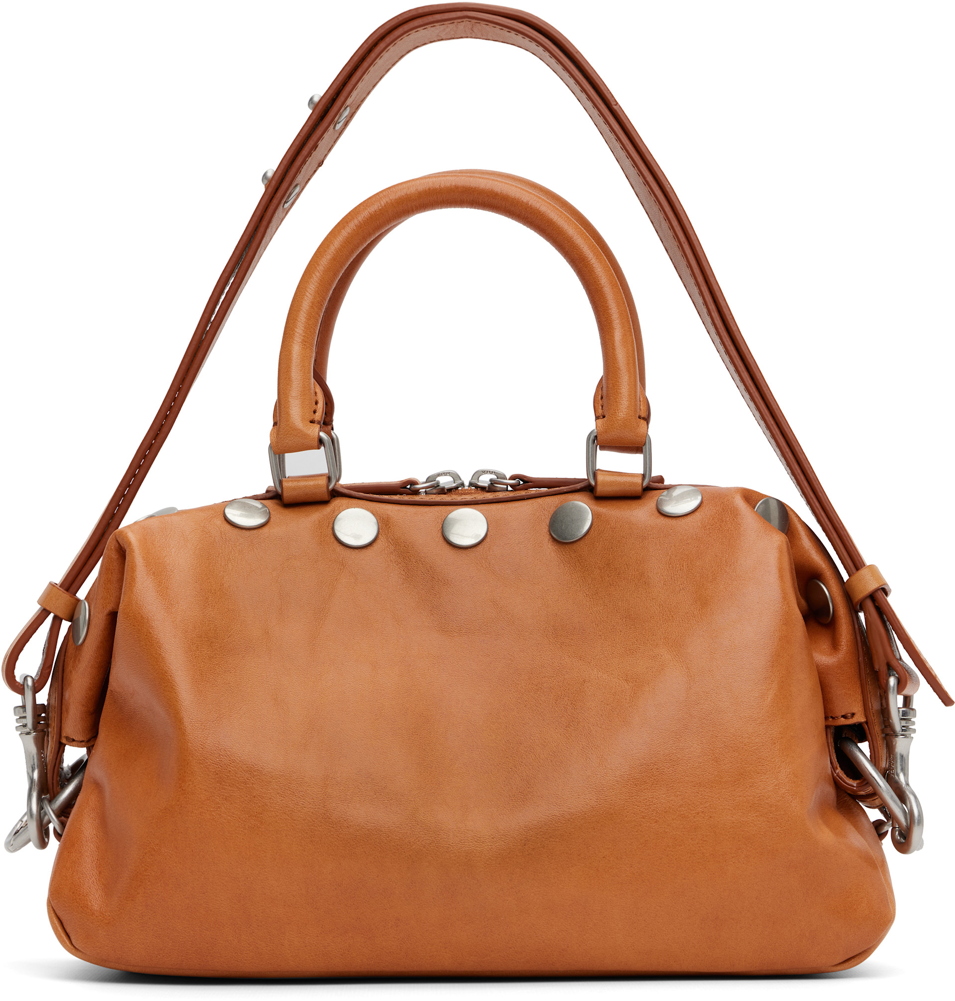 MARGESHERWOOD: Brown Dumpling Stud Mini Bag | SSENSE