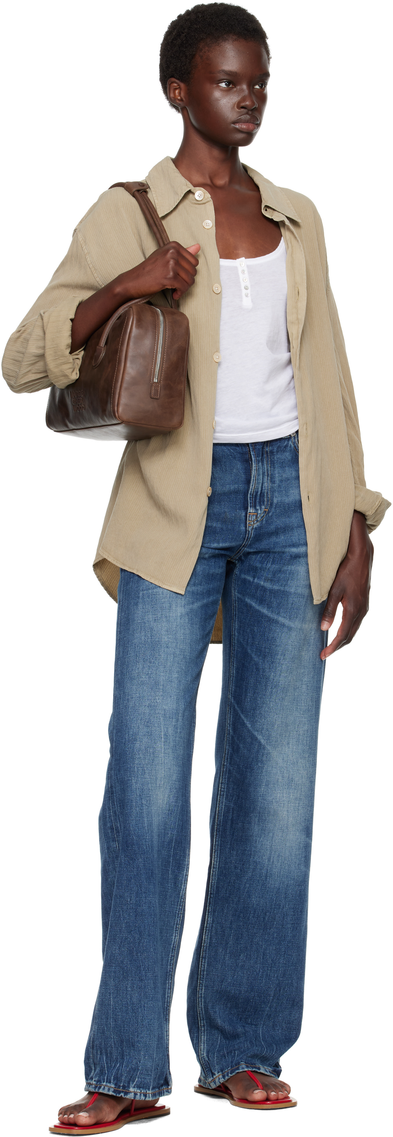 MARGESHERWOOD: Brown Soft Boston Bag | SSENSE