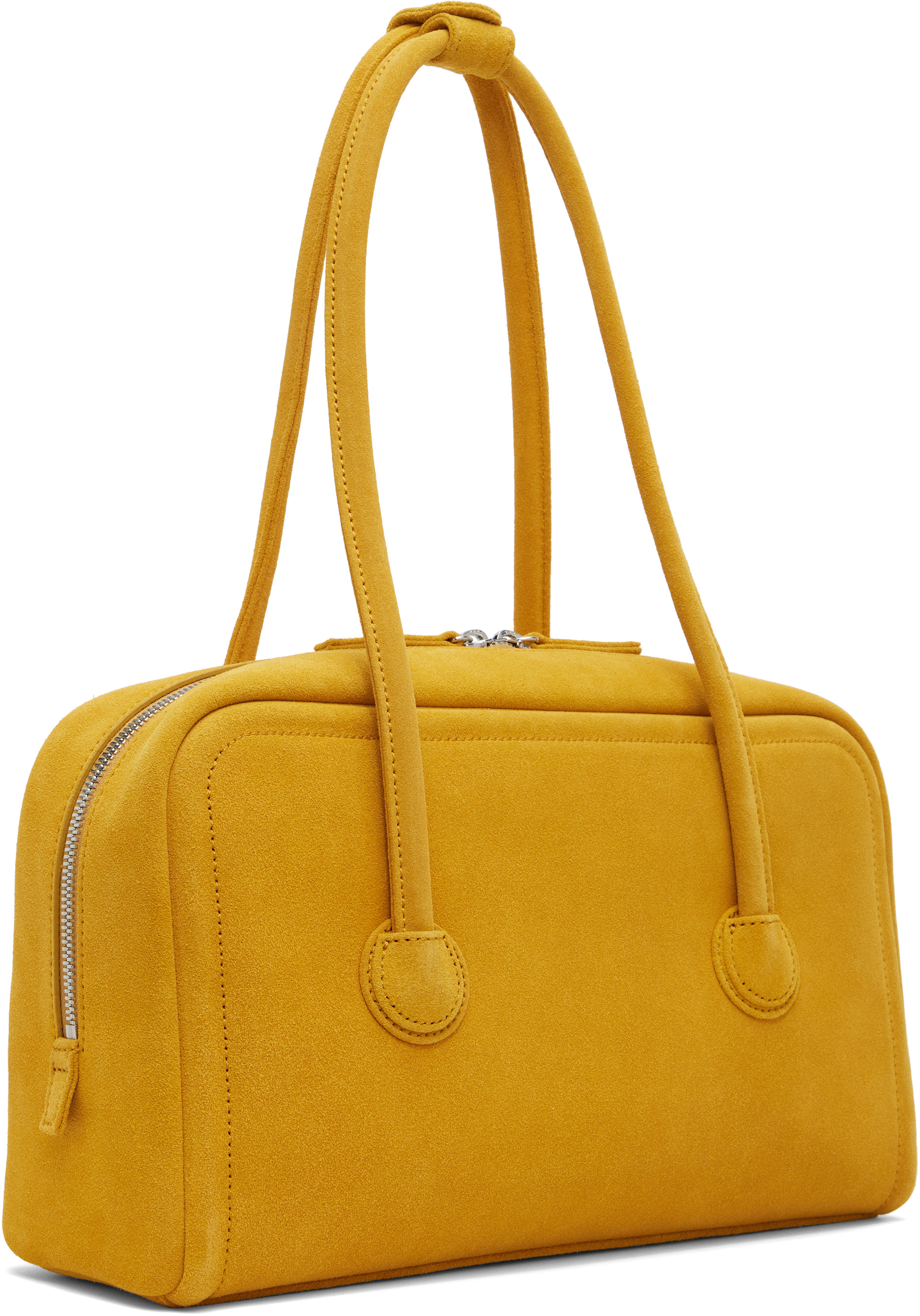 MARGESHERWOOD: Yellow Soft Boston Small Bag | SSENSE