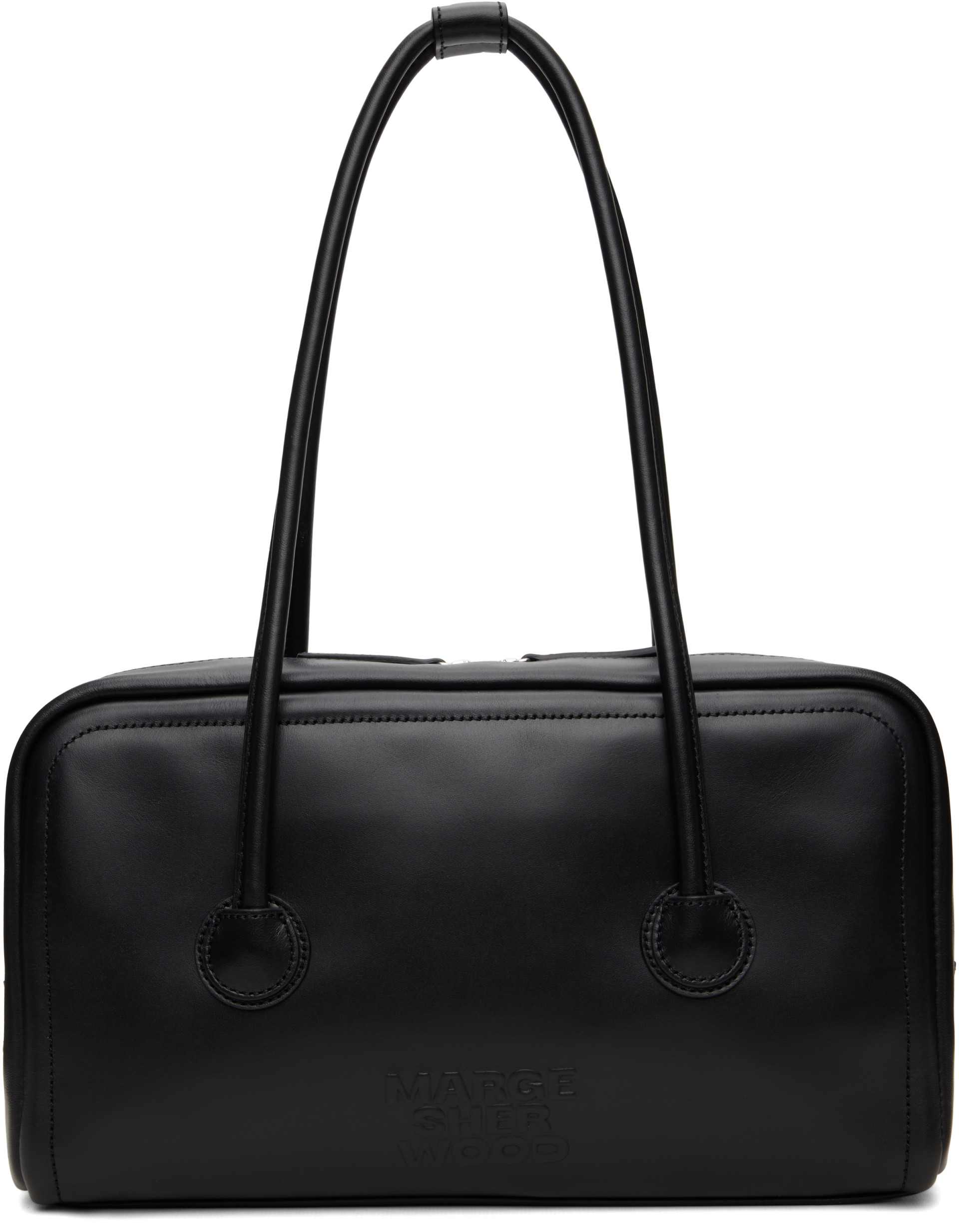 MARGESHERWOOD: Black Soft Boston Small Bag | SSENSE