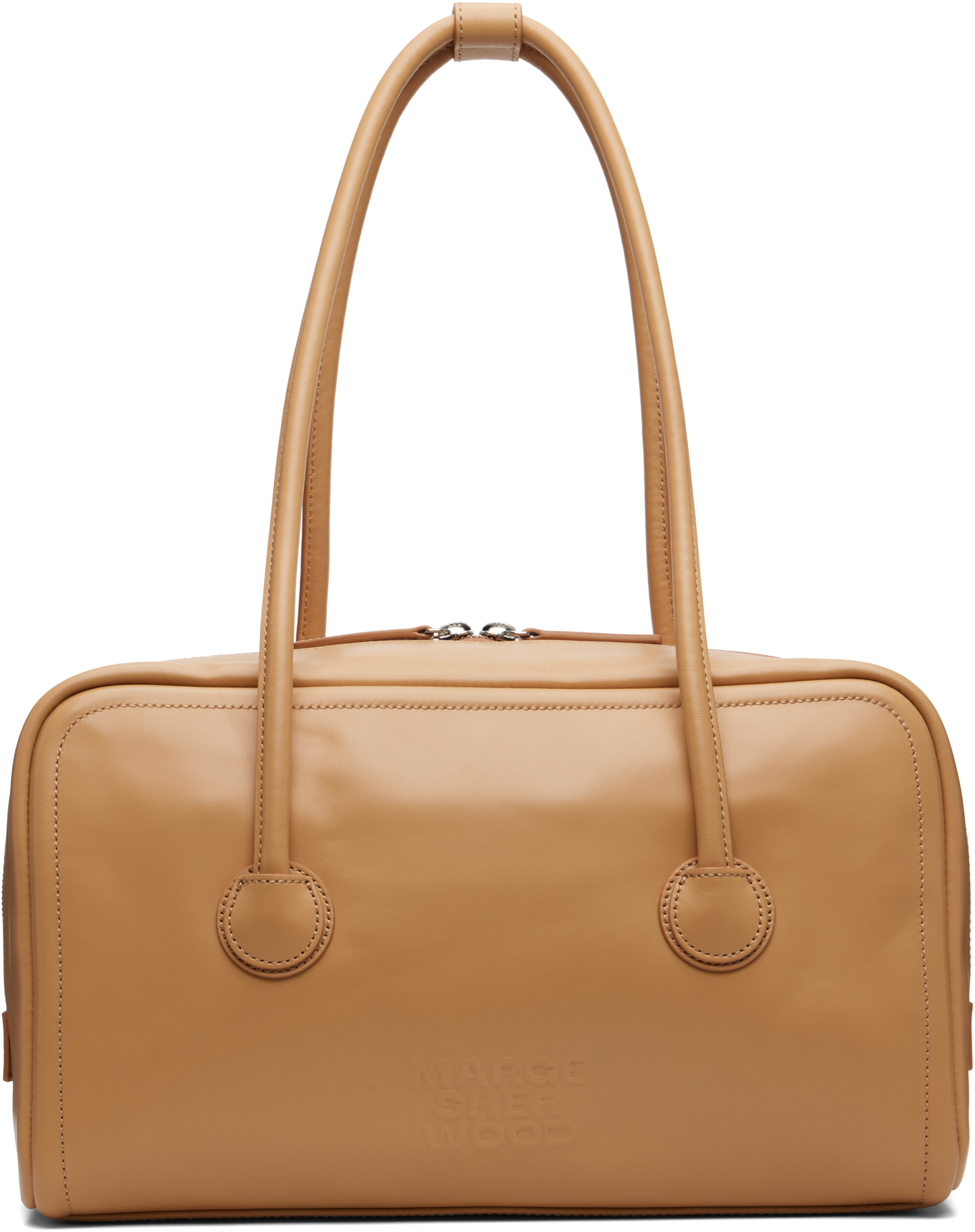 MARGESHERWOOD: Beige Soft Boston Bag | SSENSE