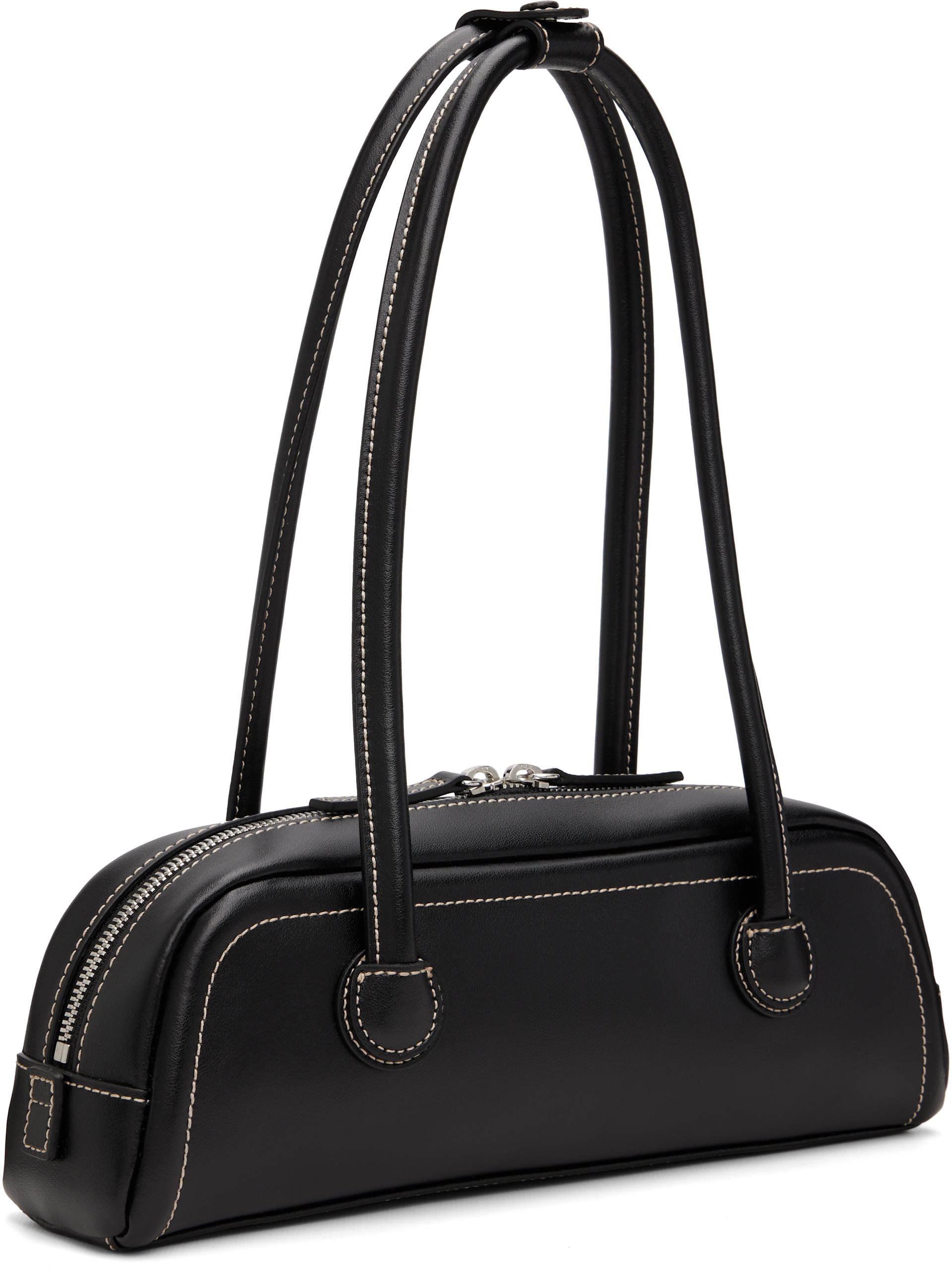 MARGESHERWOOD: Black Soft Boston EW Mini Bag | SSENSE