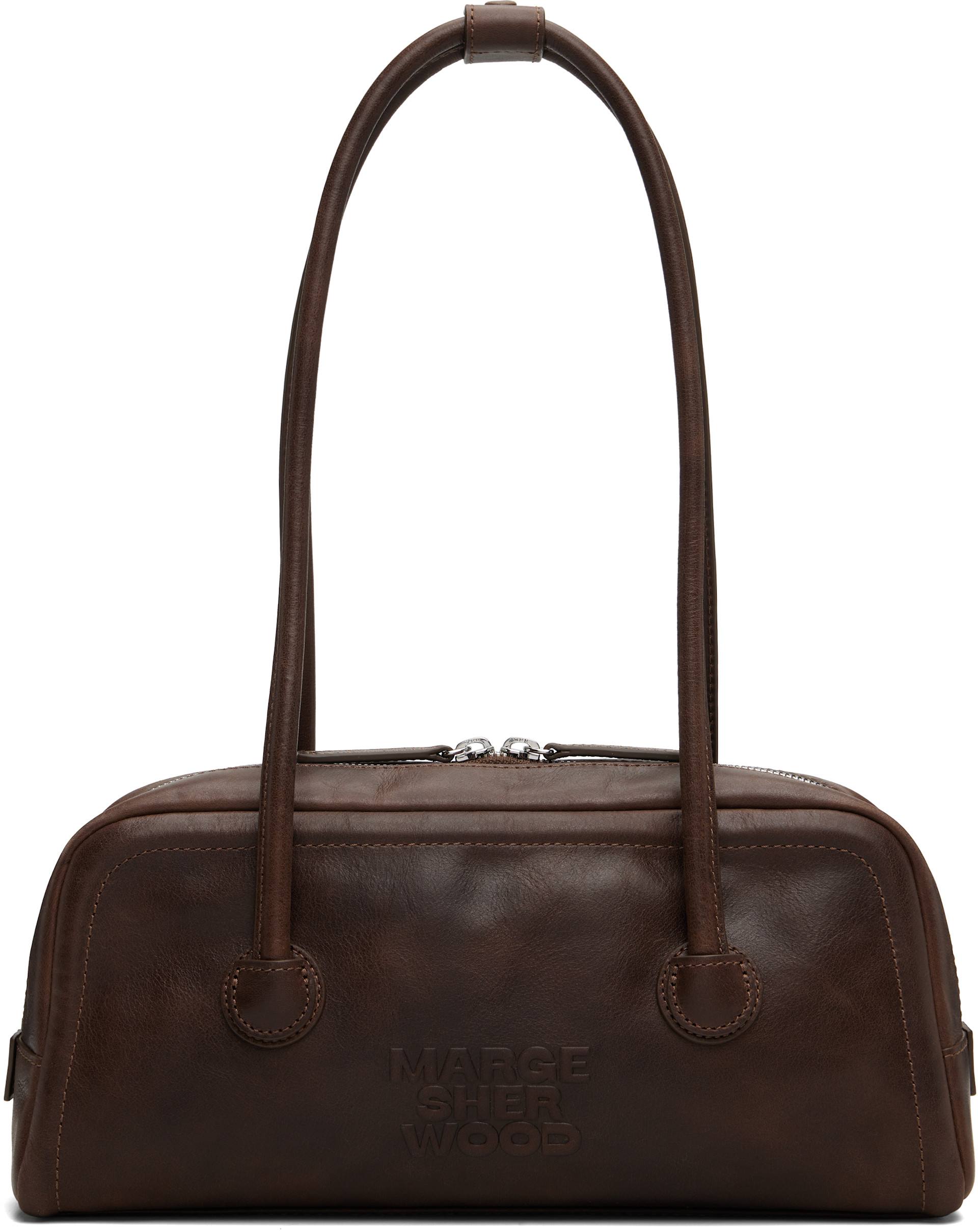 MARGESHERWOOD: Brown Soft Boston EW Mini Bag | SSENSE