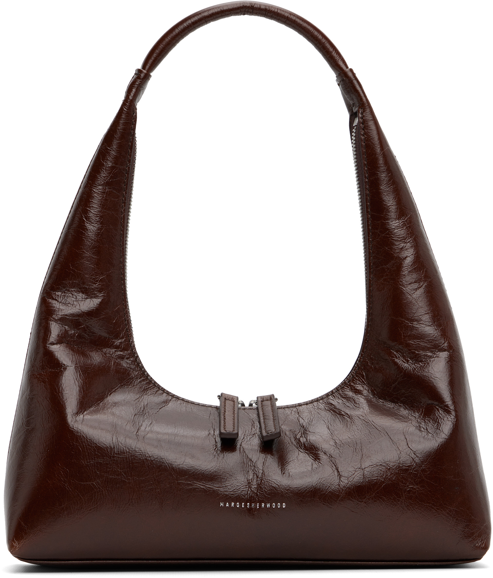 MARGESHERWOOD: Brown Leather Shoulder Bag | SSENSE