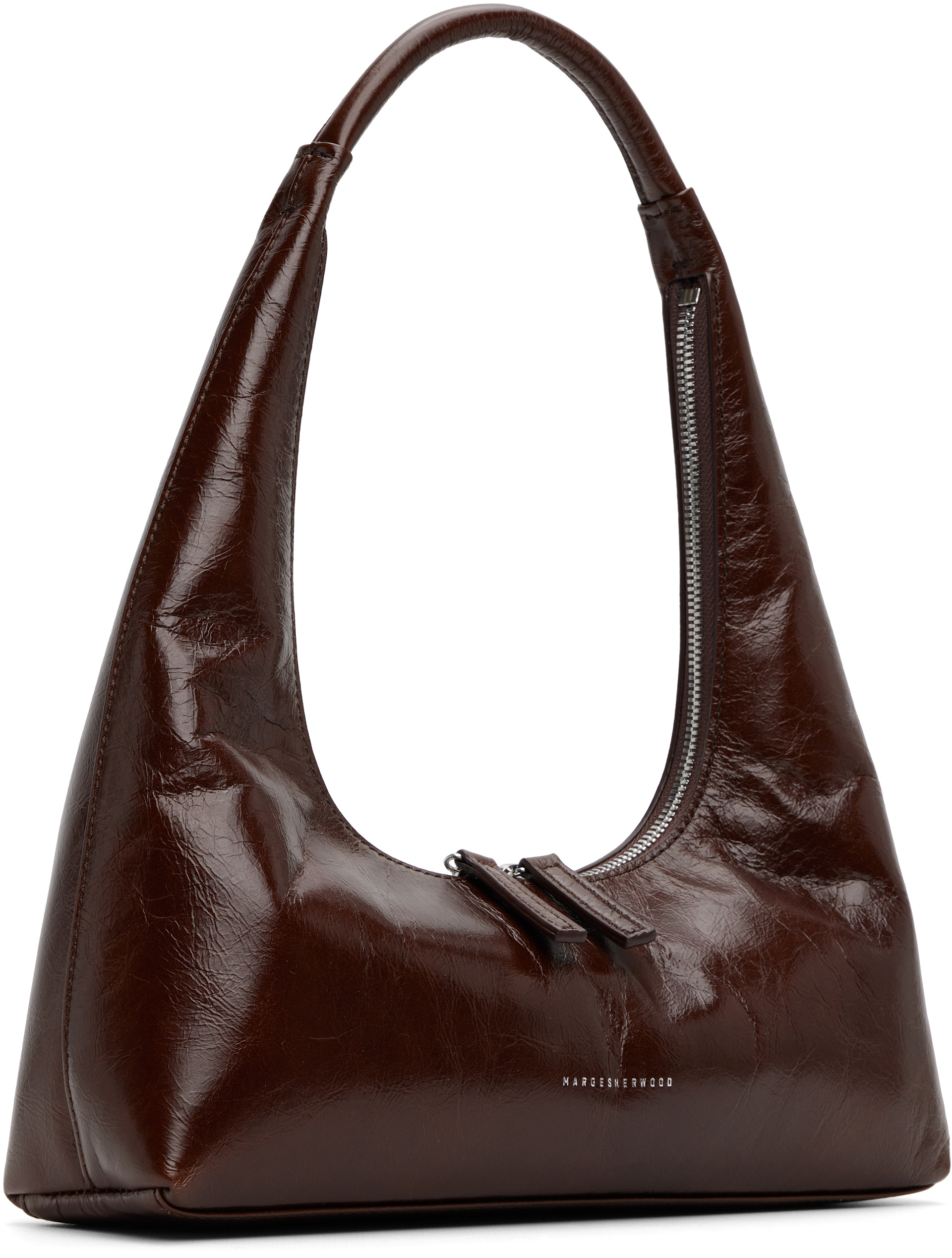 MARGESHERWOOD: Brown Leather Shoulder Bag | SSENSE