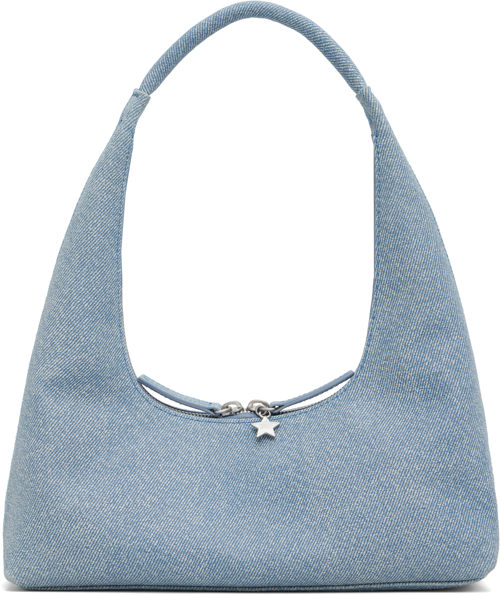 MARGESHERWOOD: Blue Leather Shoulder Bag | SSENSE