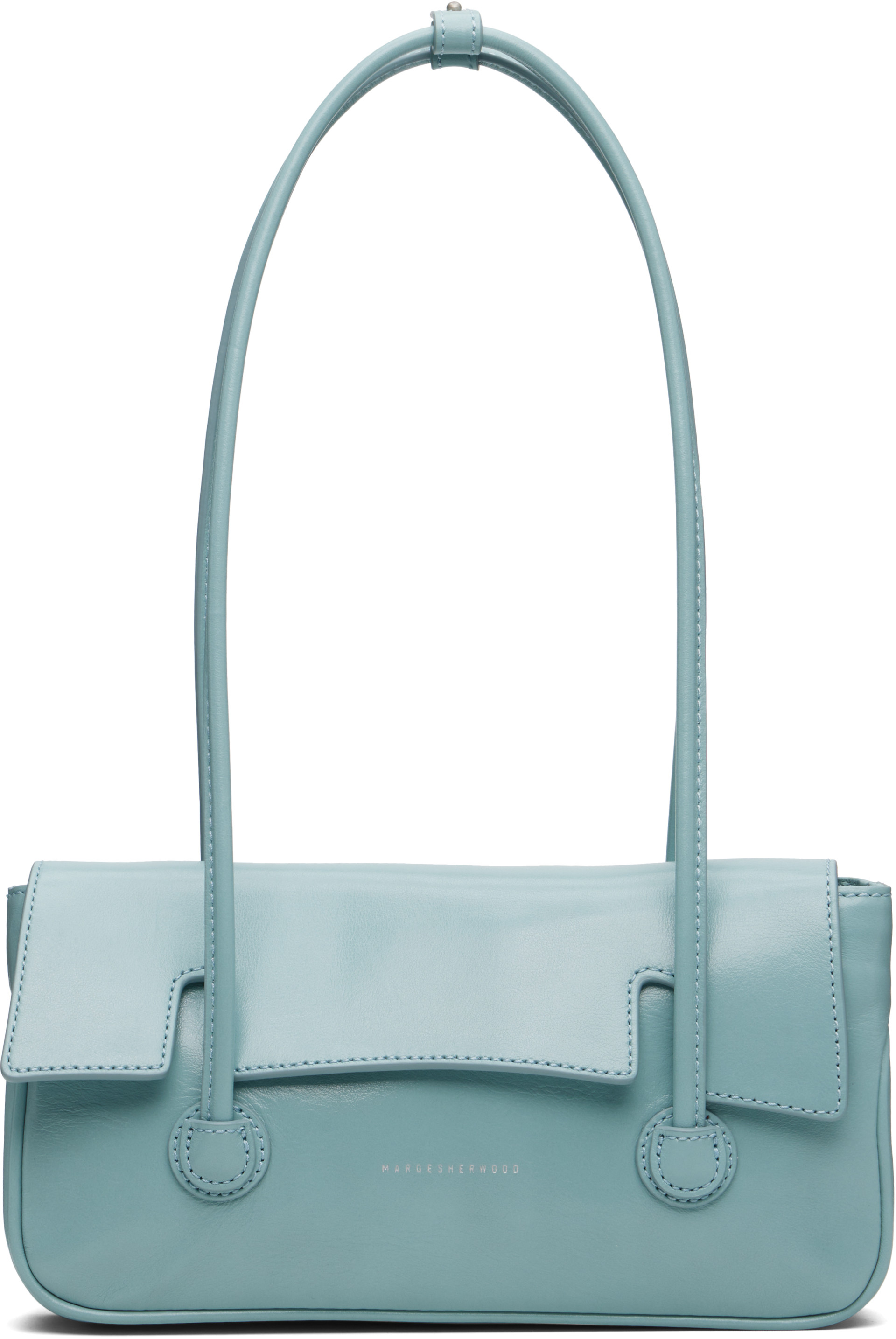 MARGESHERWOOD: Blue Flap Small Bag | SSENSE Hong Kong SAR China