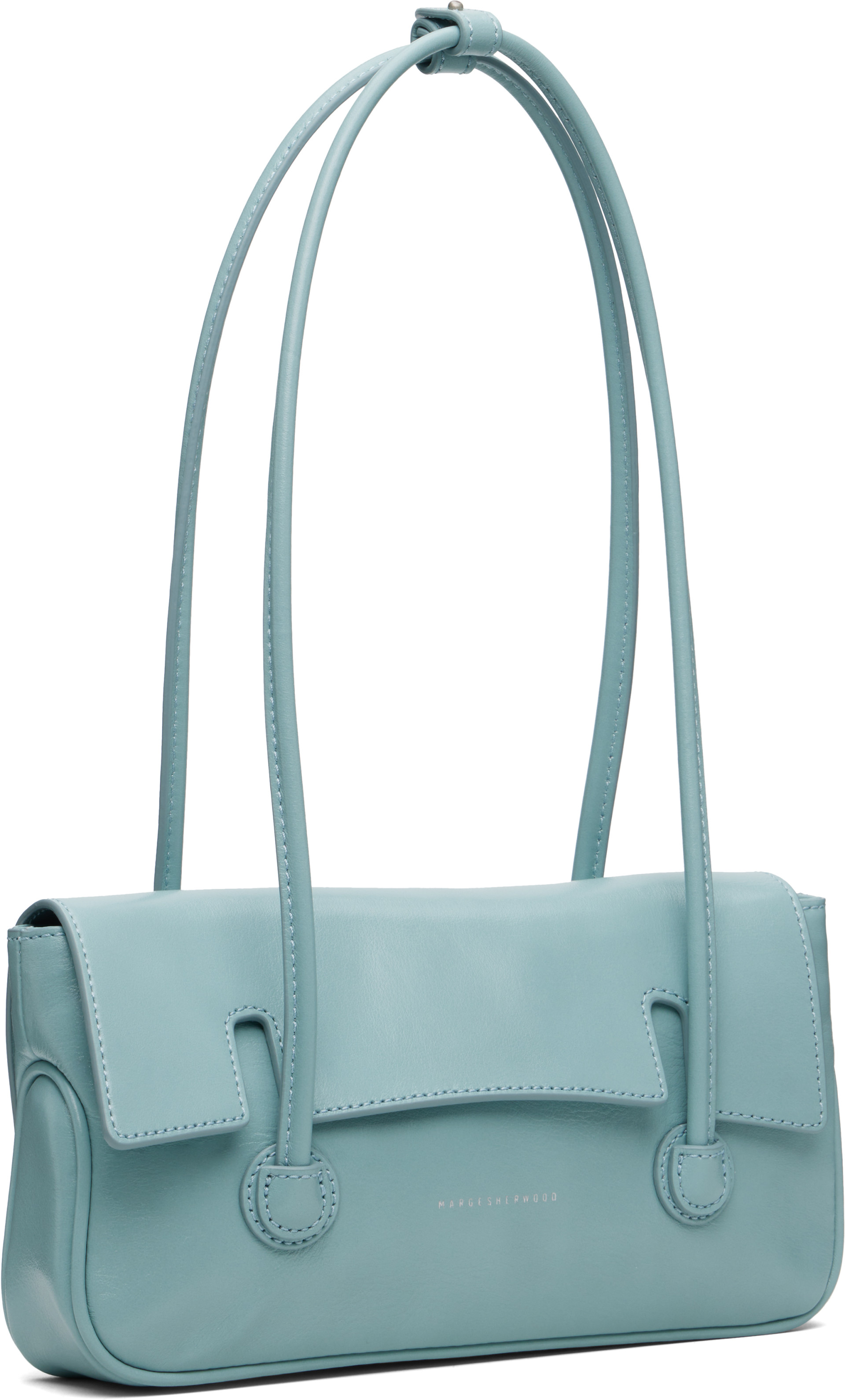 MARGESHERWOOD: Blue Flap Small Bag | SSENSE Hong Kong SAR China