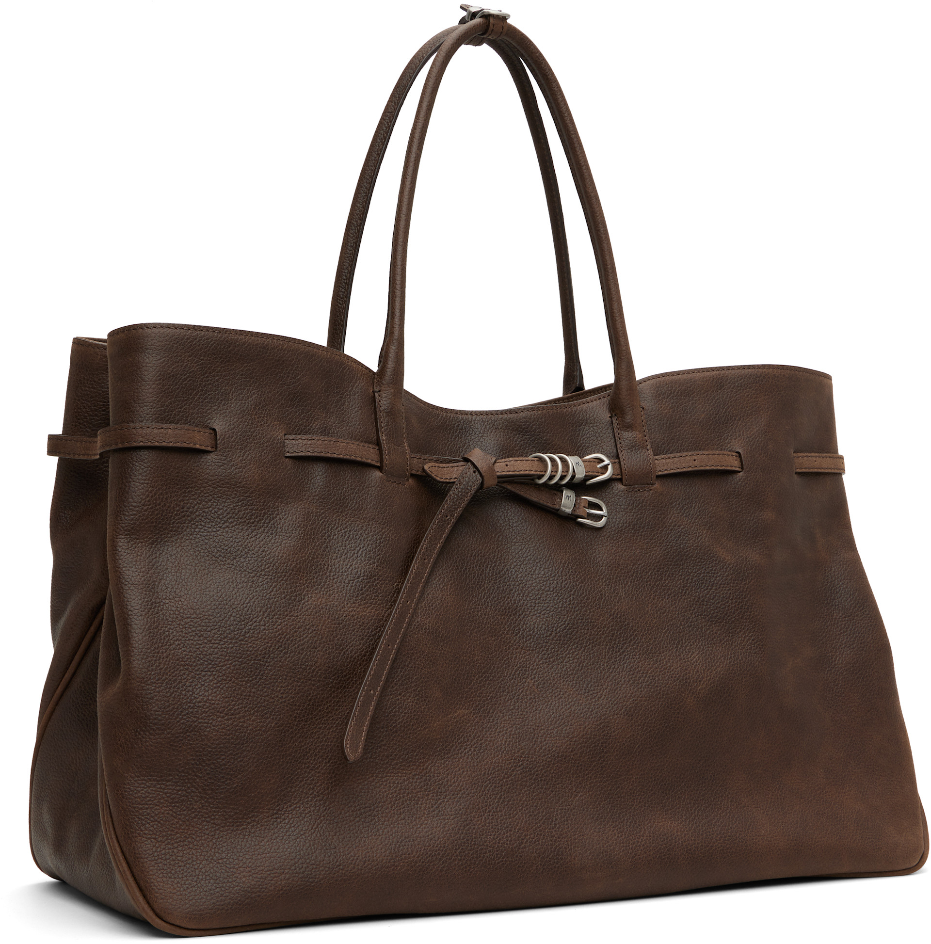 バッグ MARGE SHERWOOD GRANDMA USED BAG LARGE MARGESHERWOOD: Brown Leather 'Grandma' Used XL Bag | SSENSE United