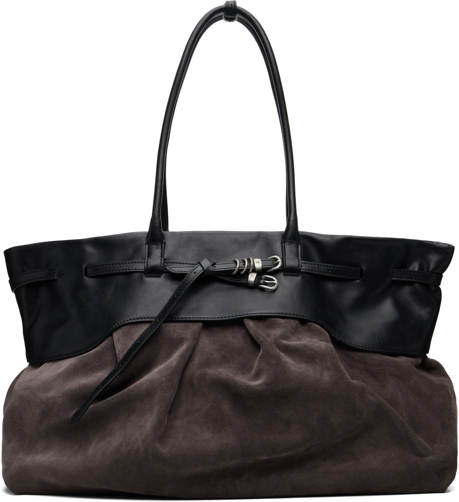 MARGESHERWOOD: Gray Soft Grandma Layered Tote | SSENSE