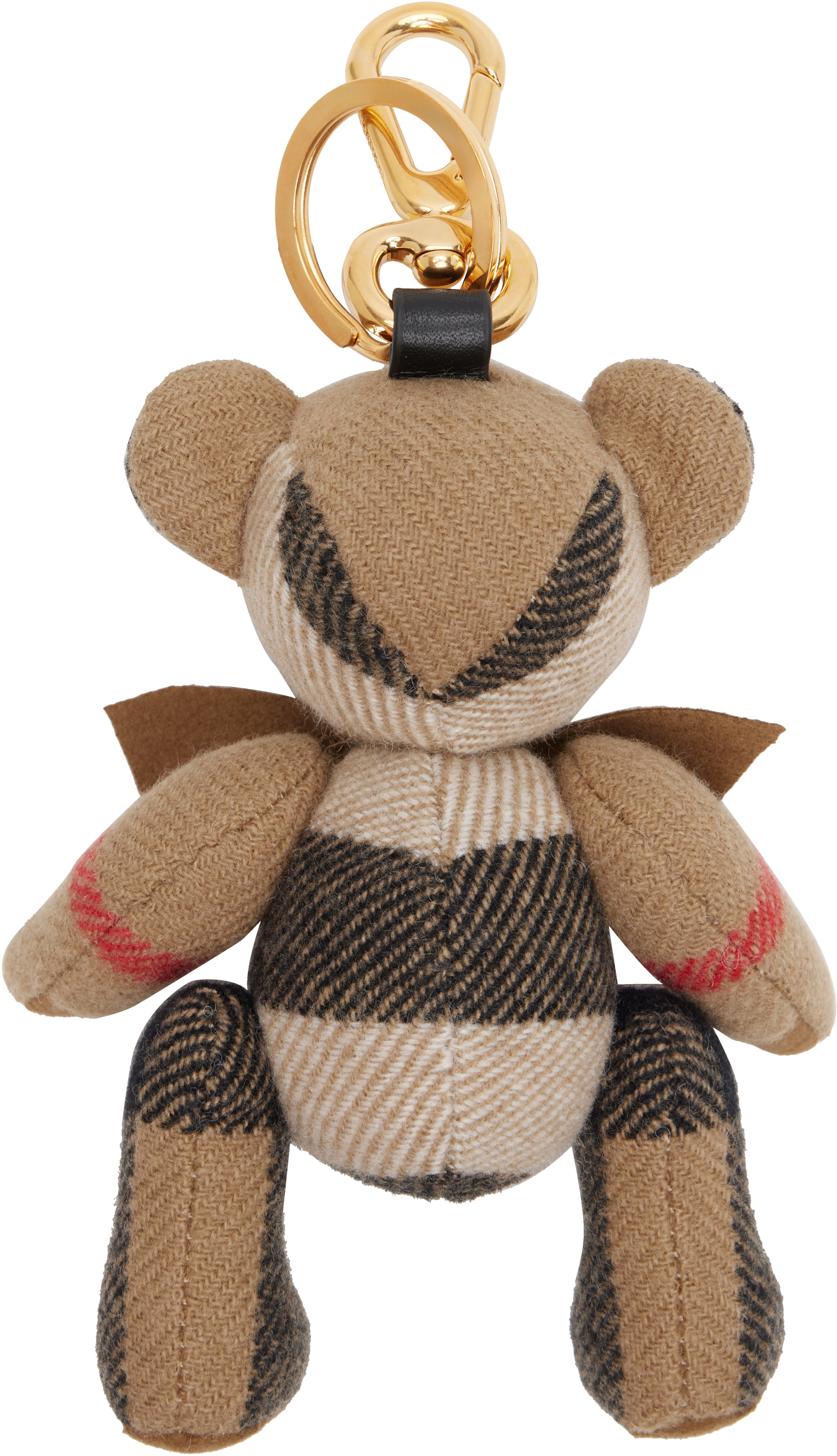 Burberry - Porteclé brun à breloque Thomas Bear