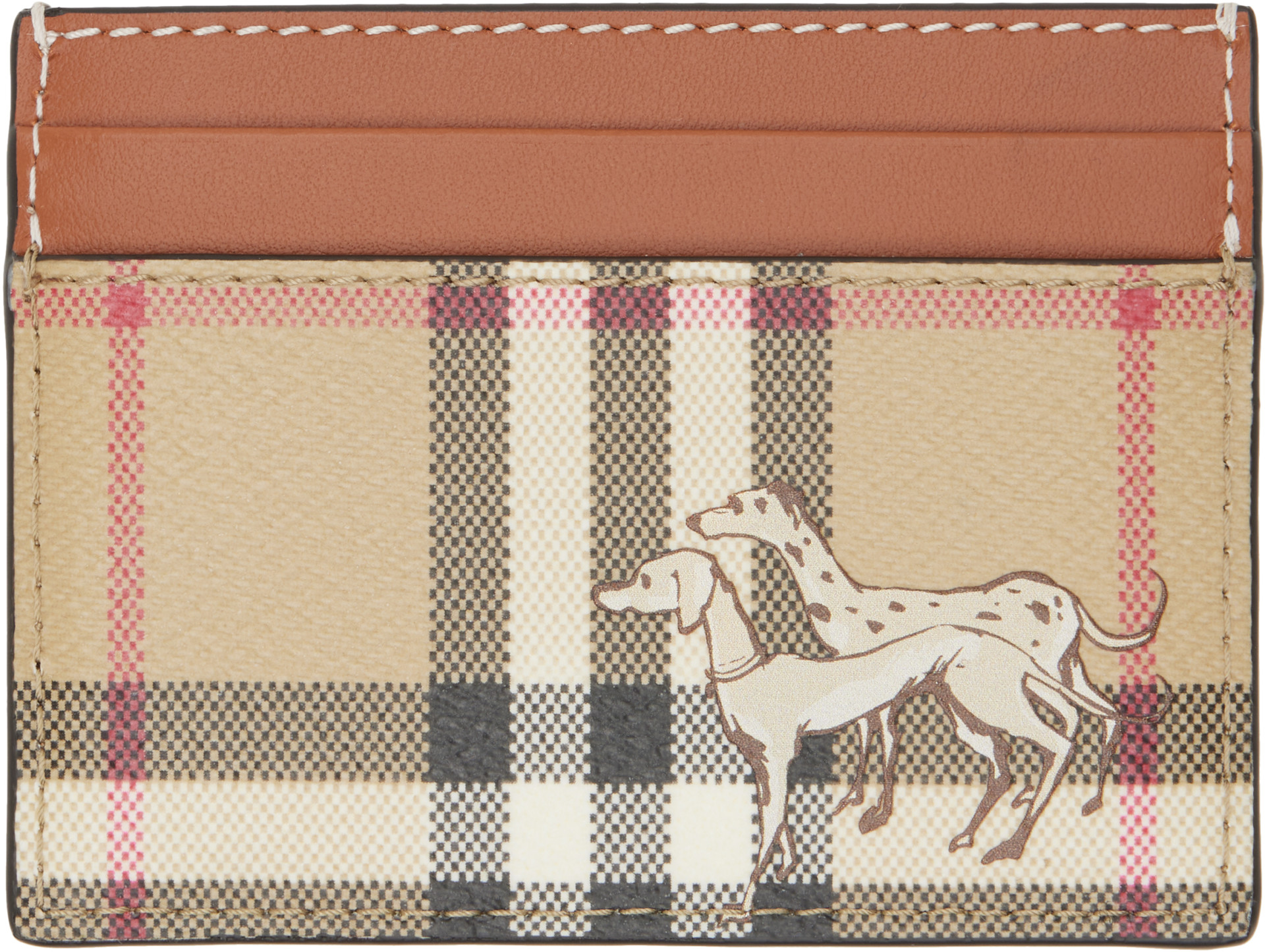 Burberry London ポストカードジーンズ他 4点セット Burberry: ブラウン＆ベージュ Check Mates カードケース | SSENSE 日本