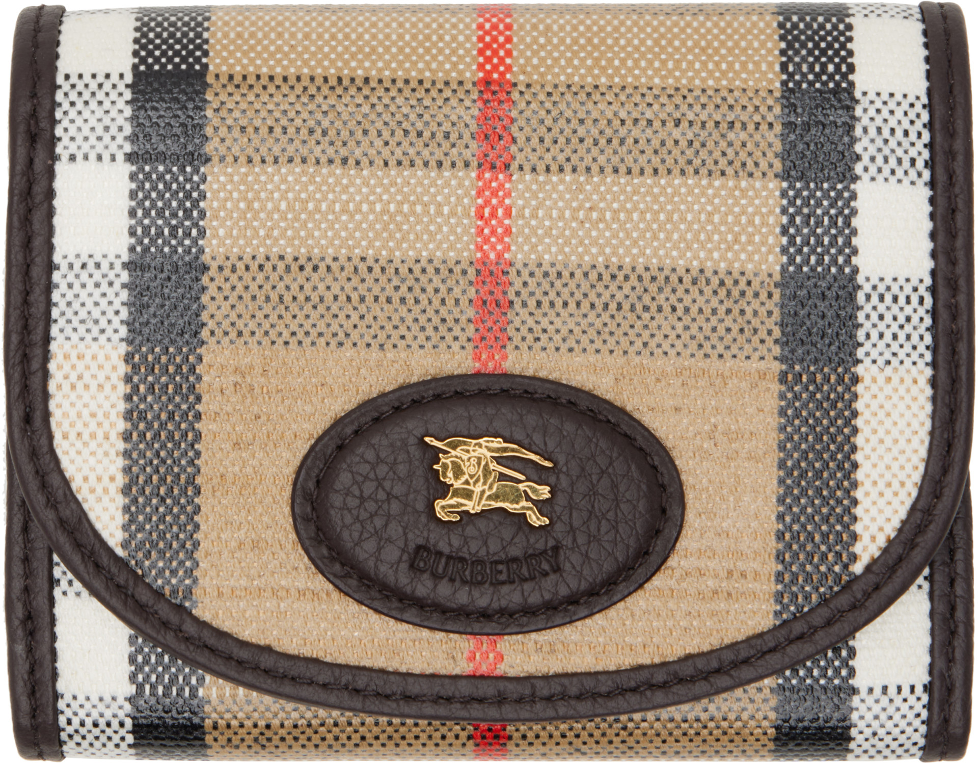 Burberry - 베이지 하이랜드 컴팩트 지갑