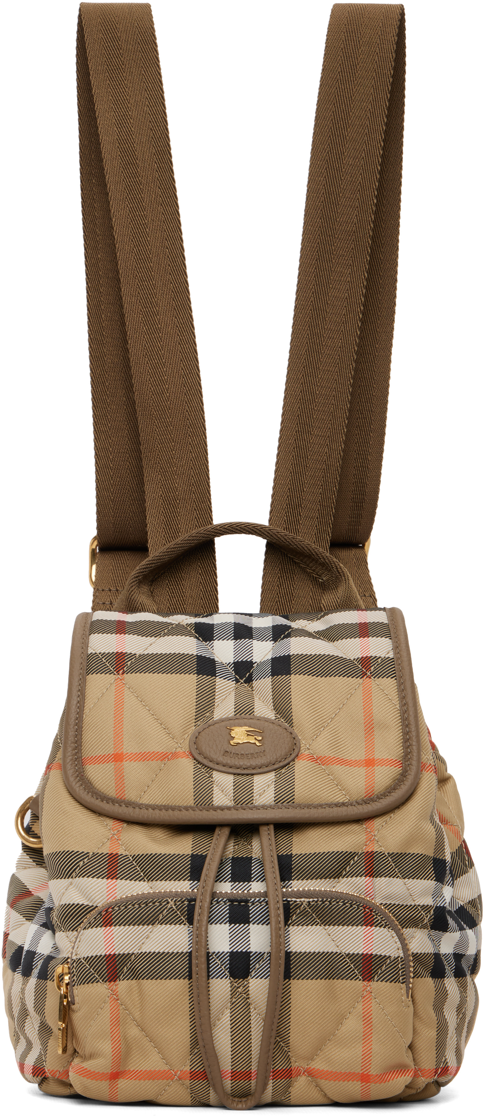Burberry - Beige Mini Horseshoe Backpack​