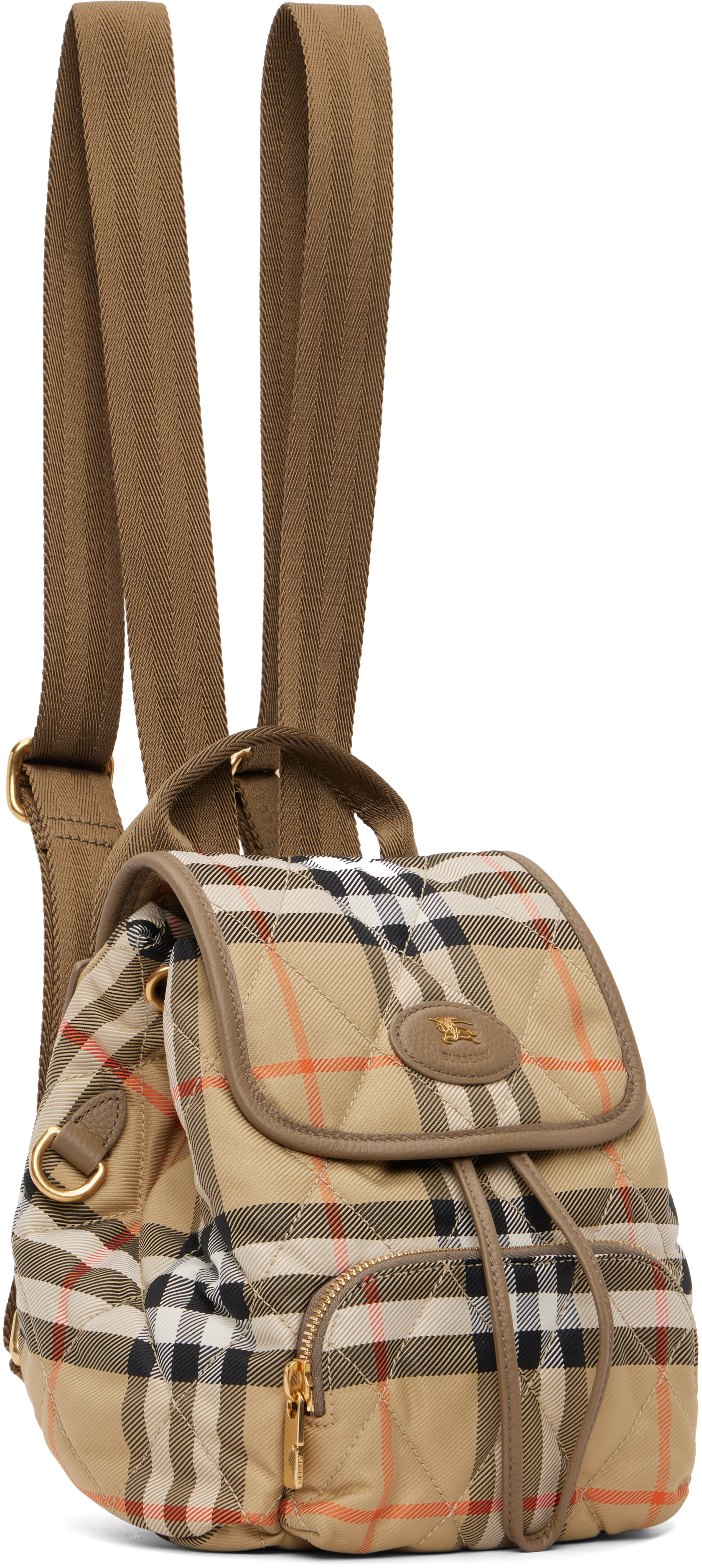 Burberry - Beige Mini Horseshoe Backpack​