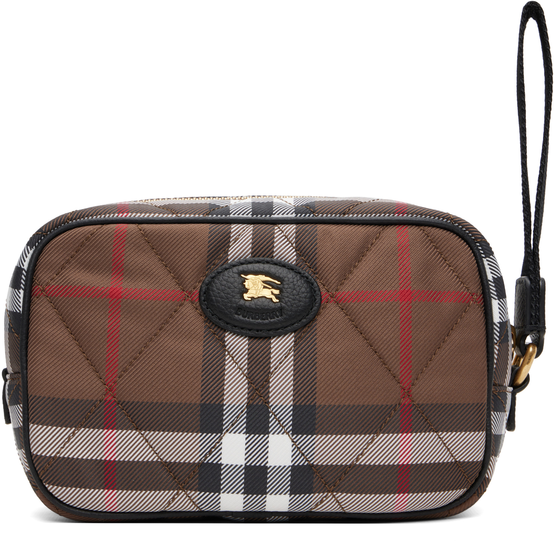 Burberry - Pochette Horseshoe brune