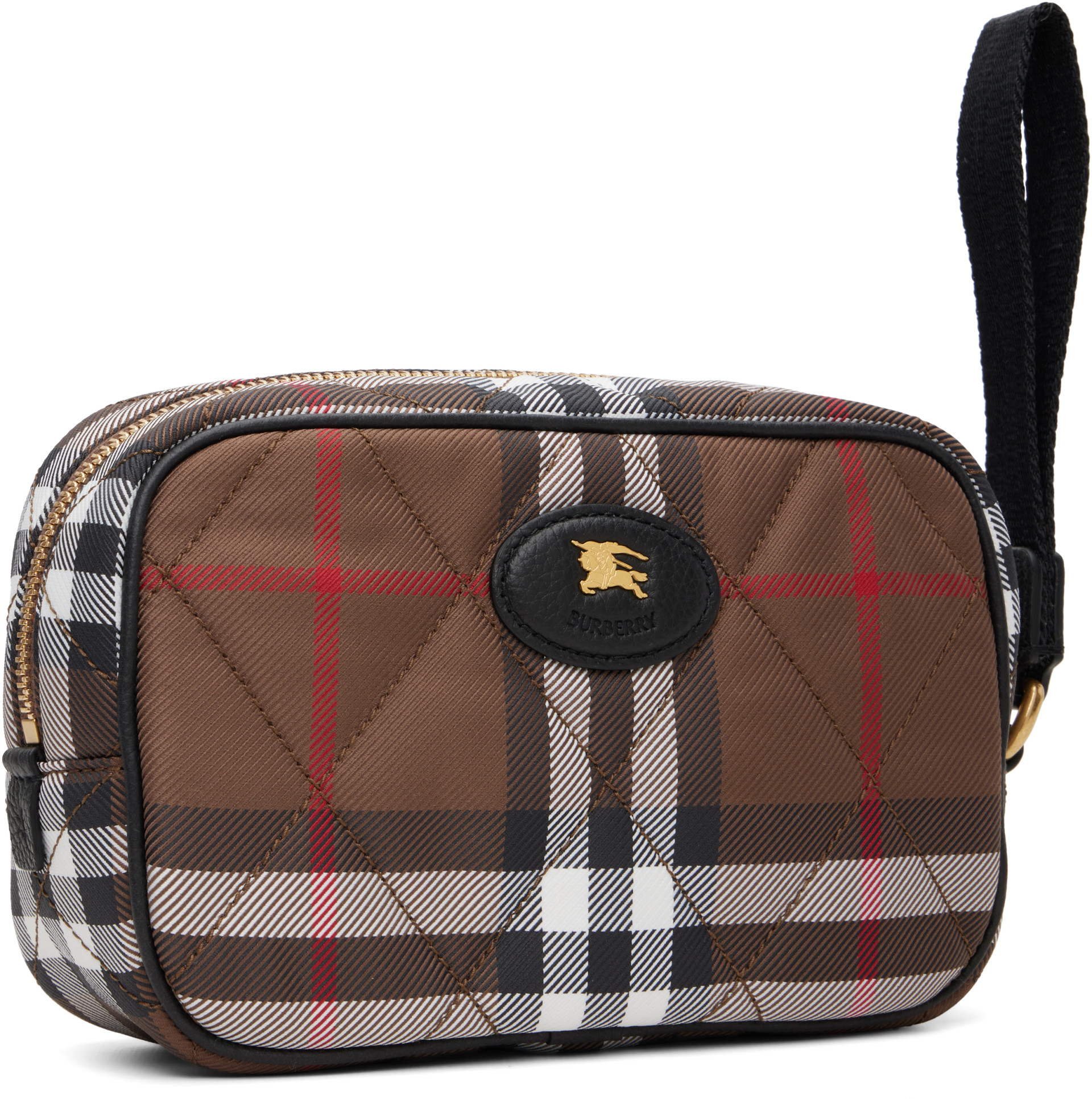 Burberry - Pochette Horseshoe brune