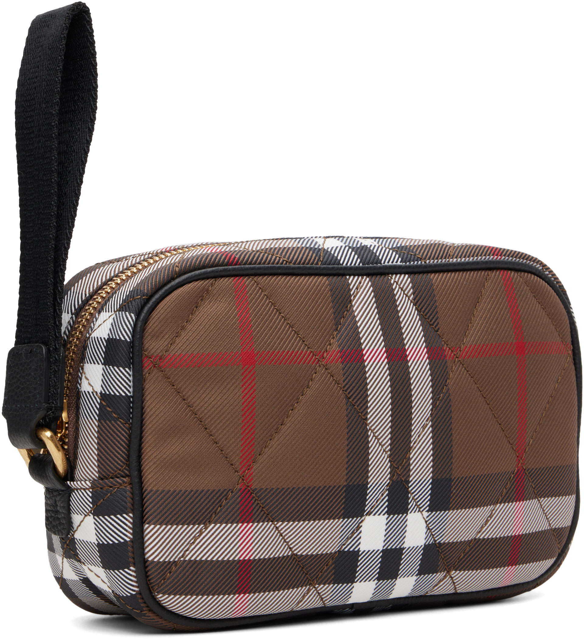 Burberry - Pochette Horseshoe brune