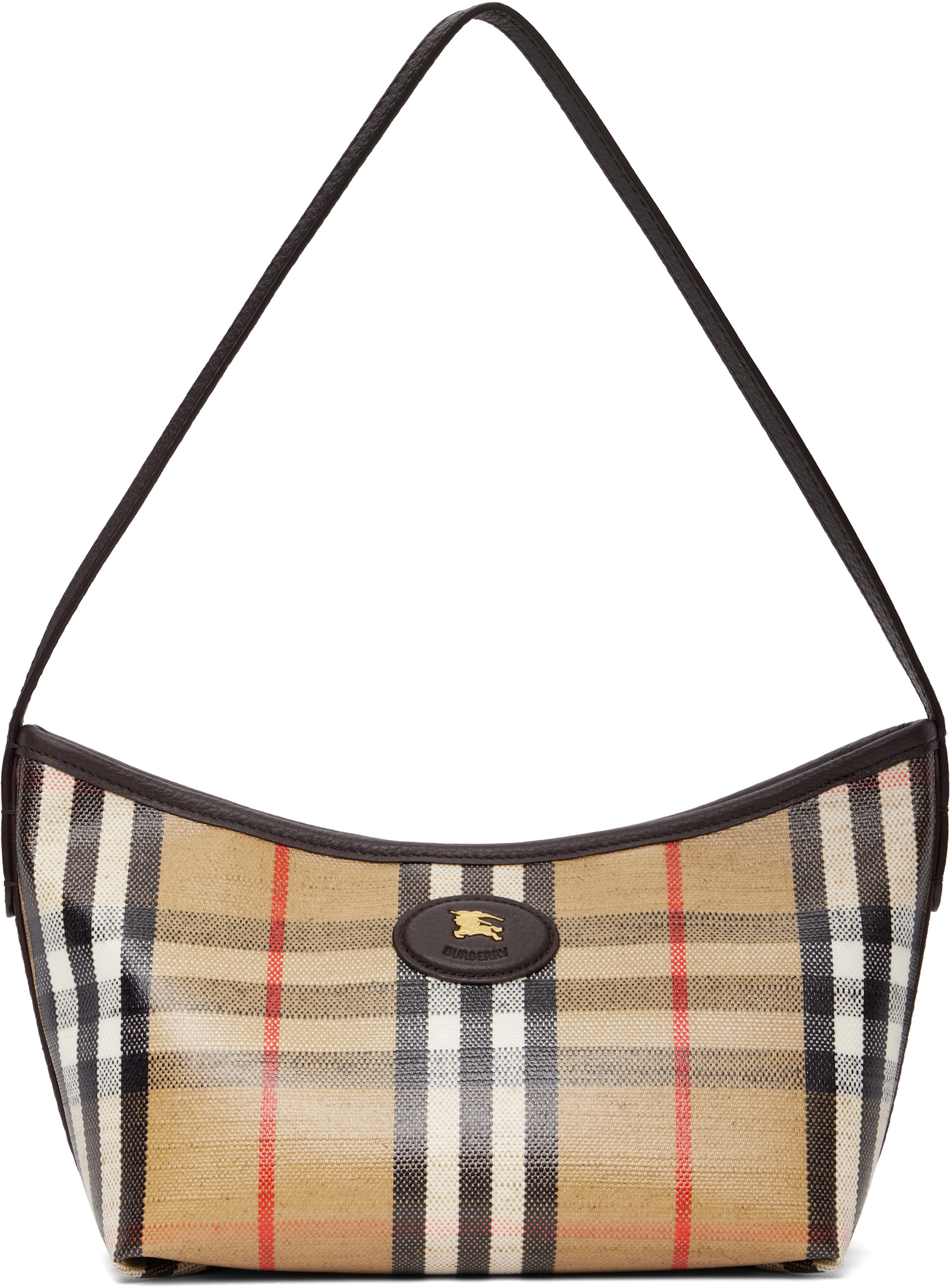 Burberry: ベージュ ミニ Highlands ショルダーバッグ | SSENSE 日本
