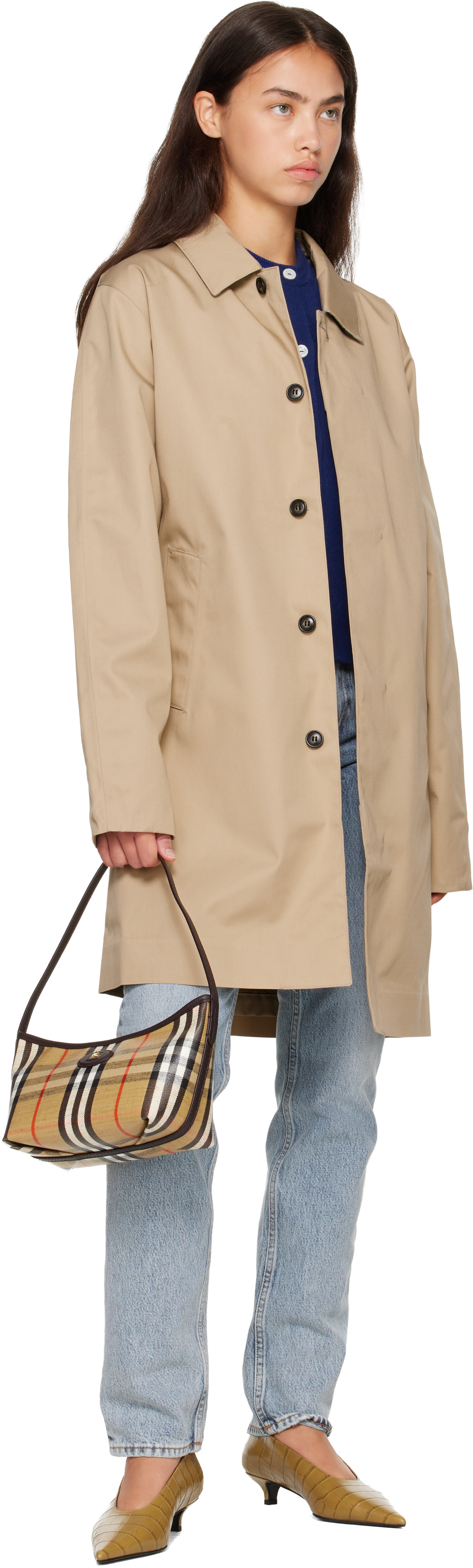 Burberry: ベージュ ミニ Highlands ショルダーバッグ | SSENSE 日本